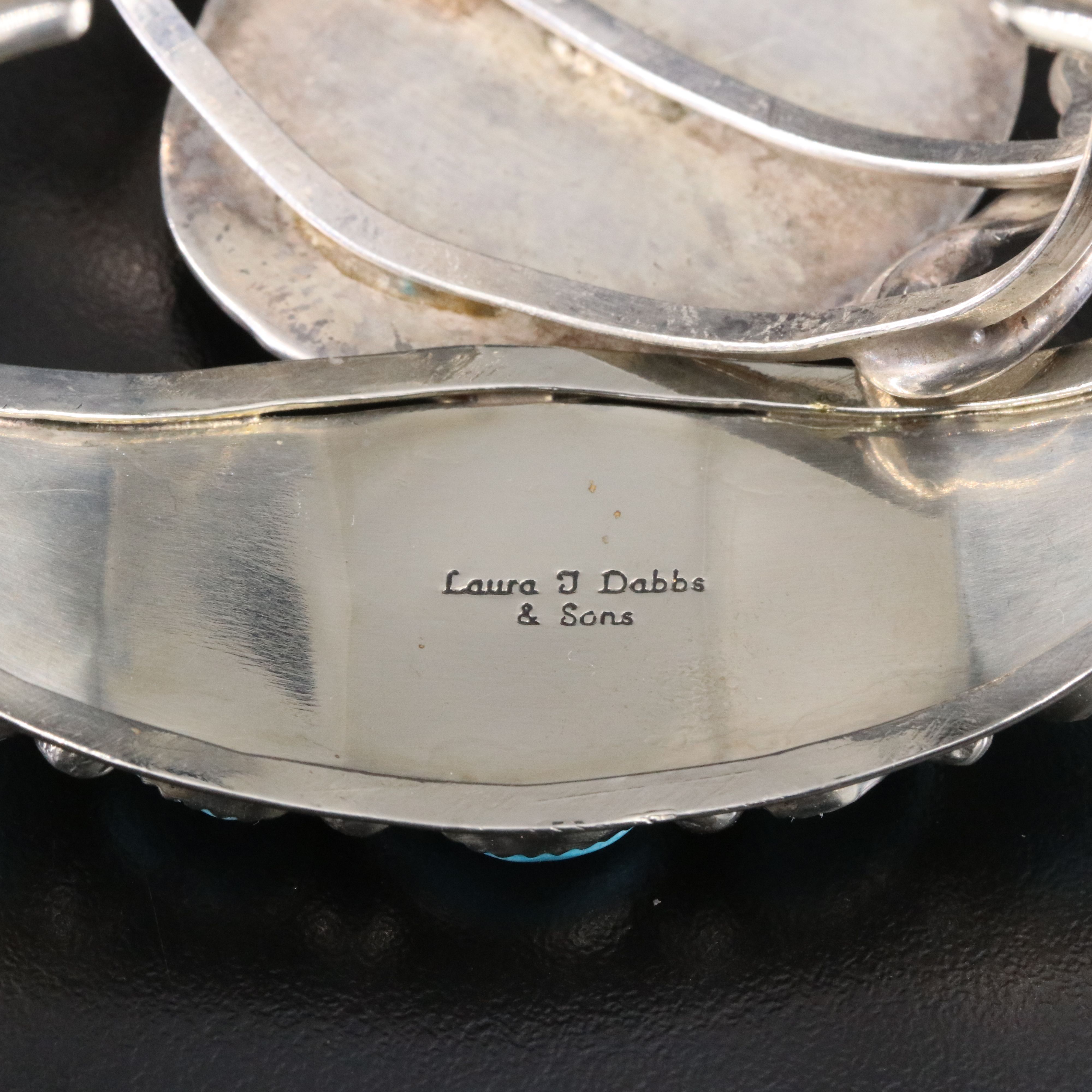 Turquoise Cuff Bracelets Featuring Navajo Laura T Dabbs & Sons