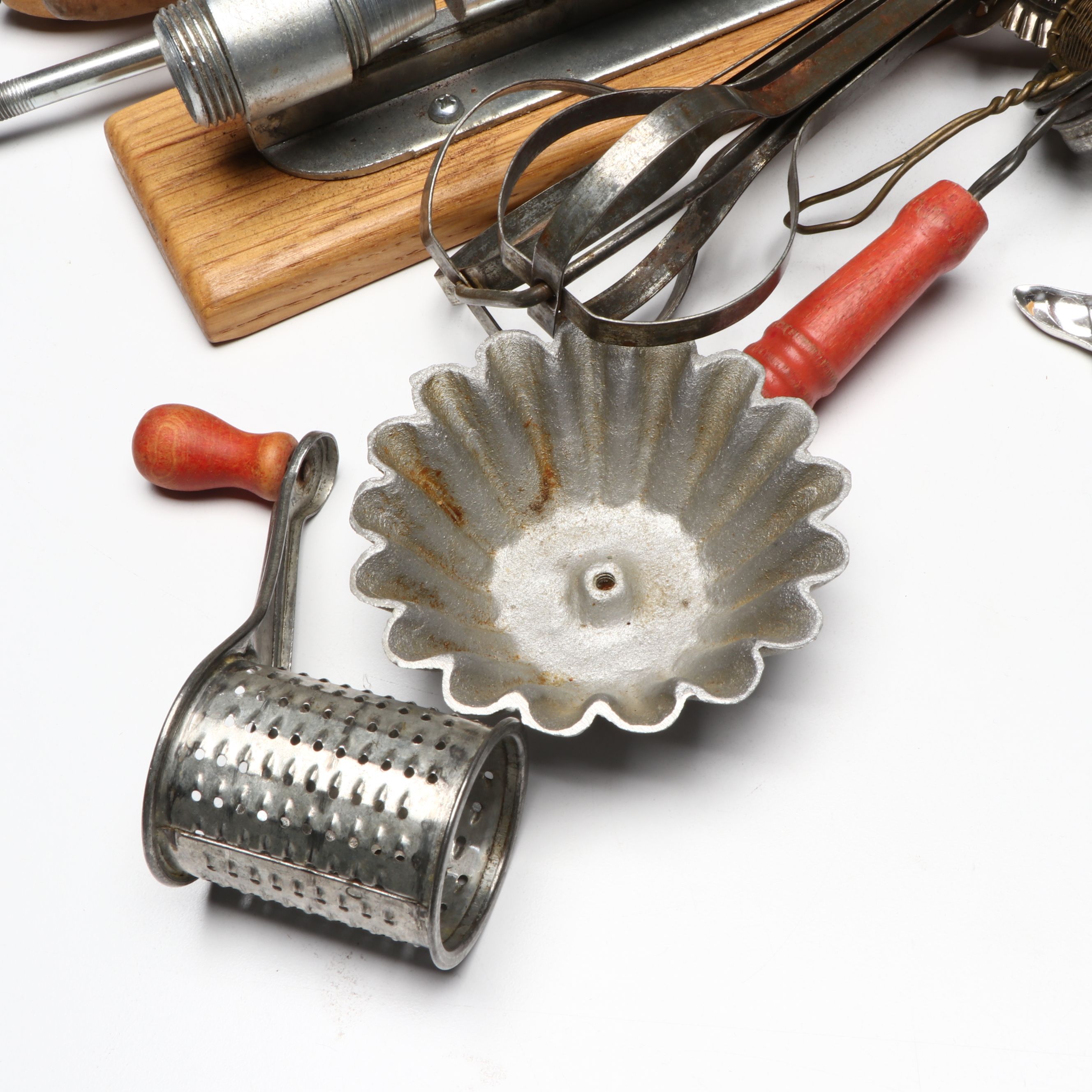 Antique Style German Wax Mold with Pots and Pans, Other Kitchen Gadgets