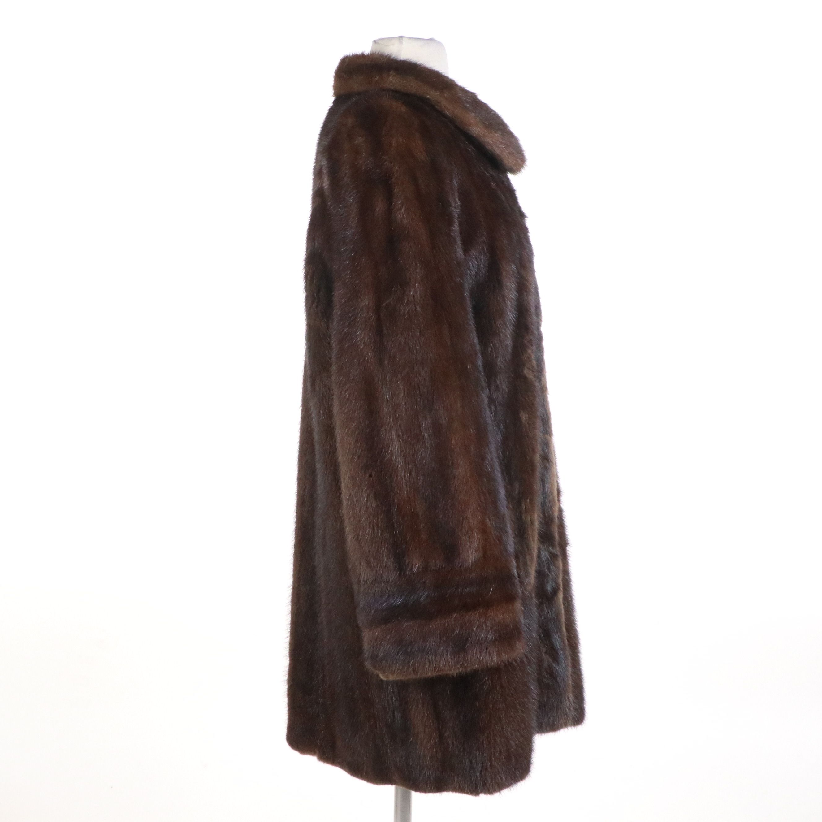 Evans Furs at Lazarus Vintage Brown Mink Fur Coat