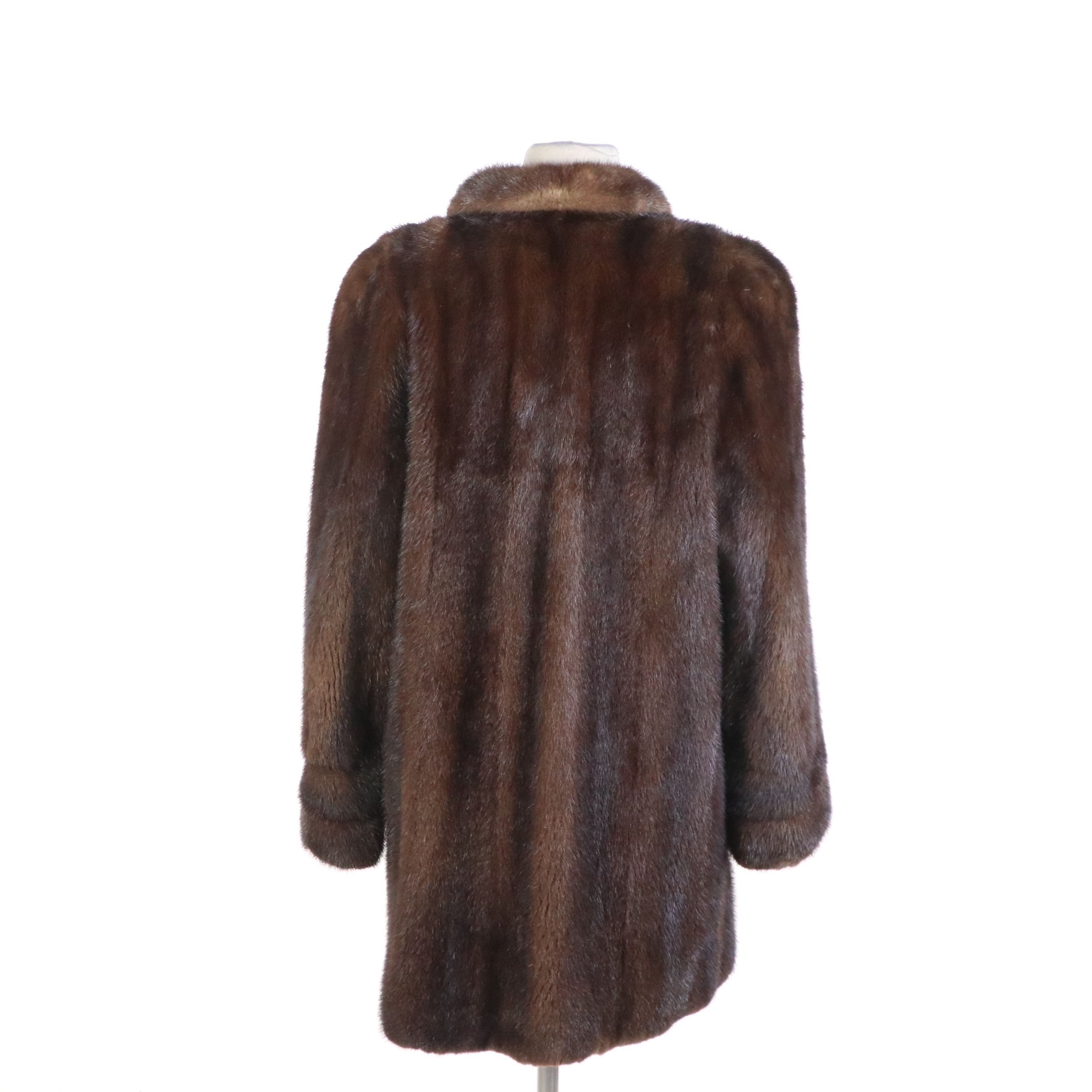 Evans Furs at Lazarus Vintage Brown Mink Fur Coat