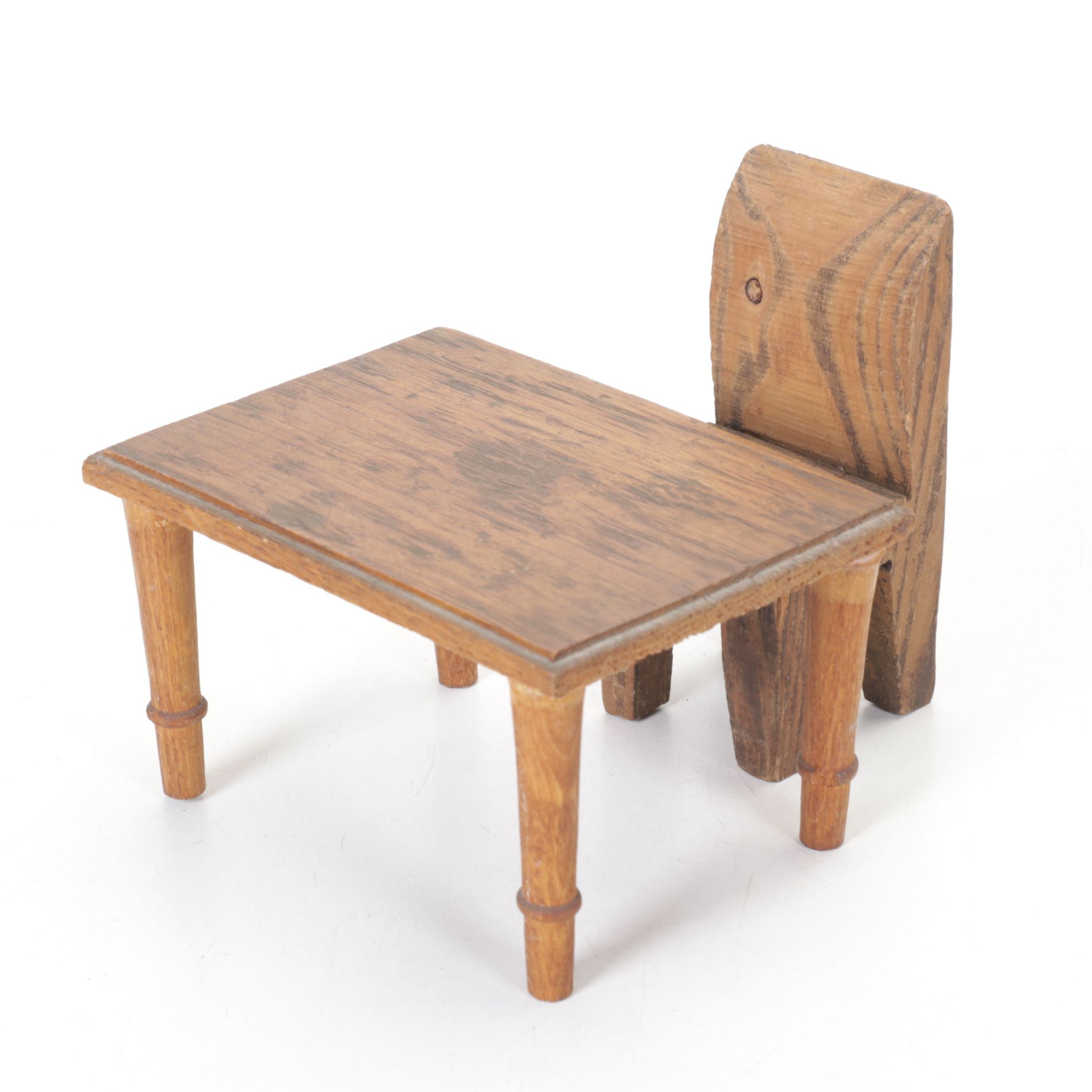 Primitive Style Hand Carved Wooden Doll Chairs in Assorted Sizes