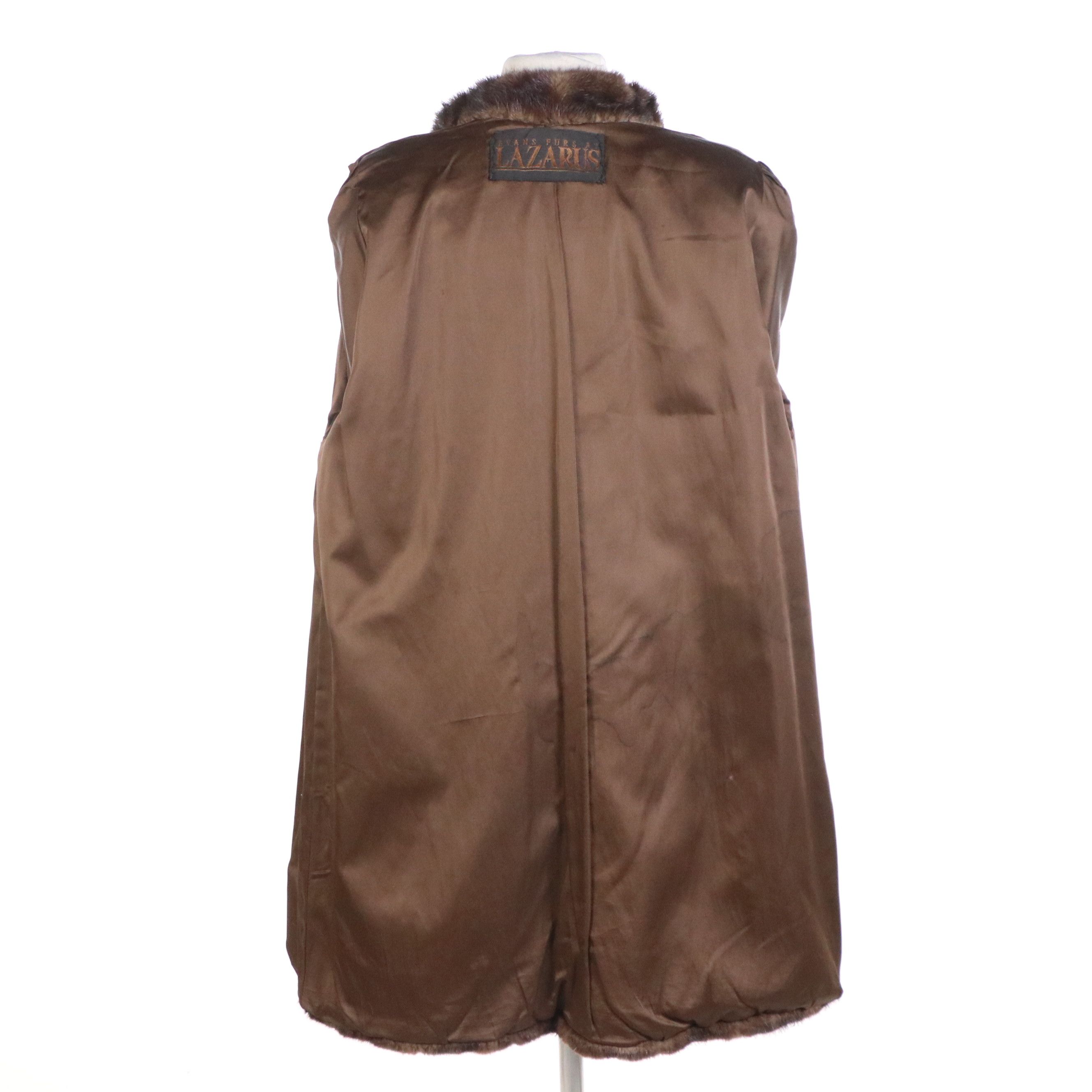 Evans Furs at Lazarus Vintage Brown Mink Fur Coat