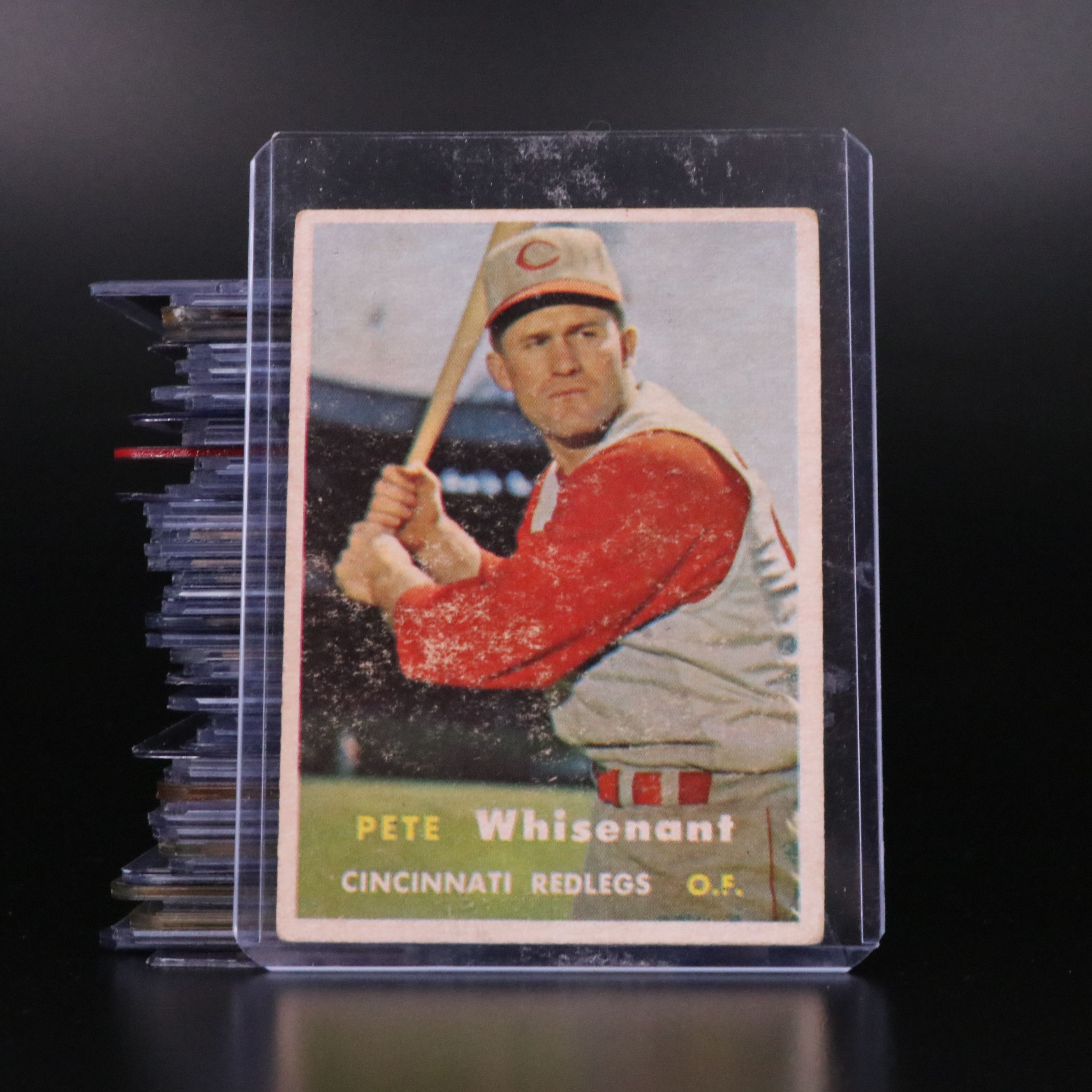 SIxty-Two 1957 Topps Baseball Cards, Including Larry Doby, Dodgers Sluggers