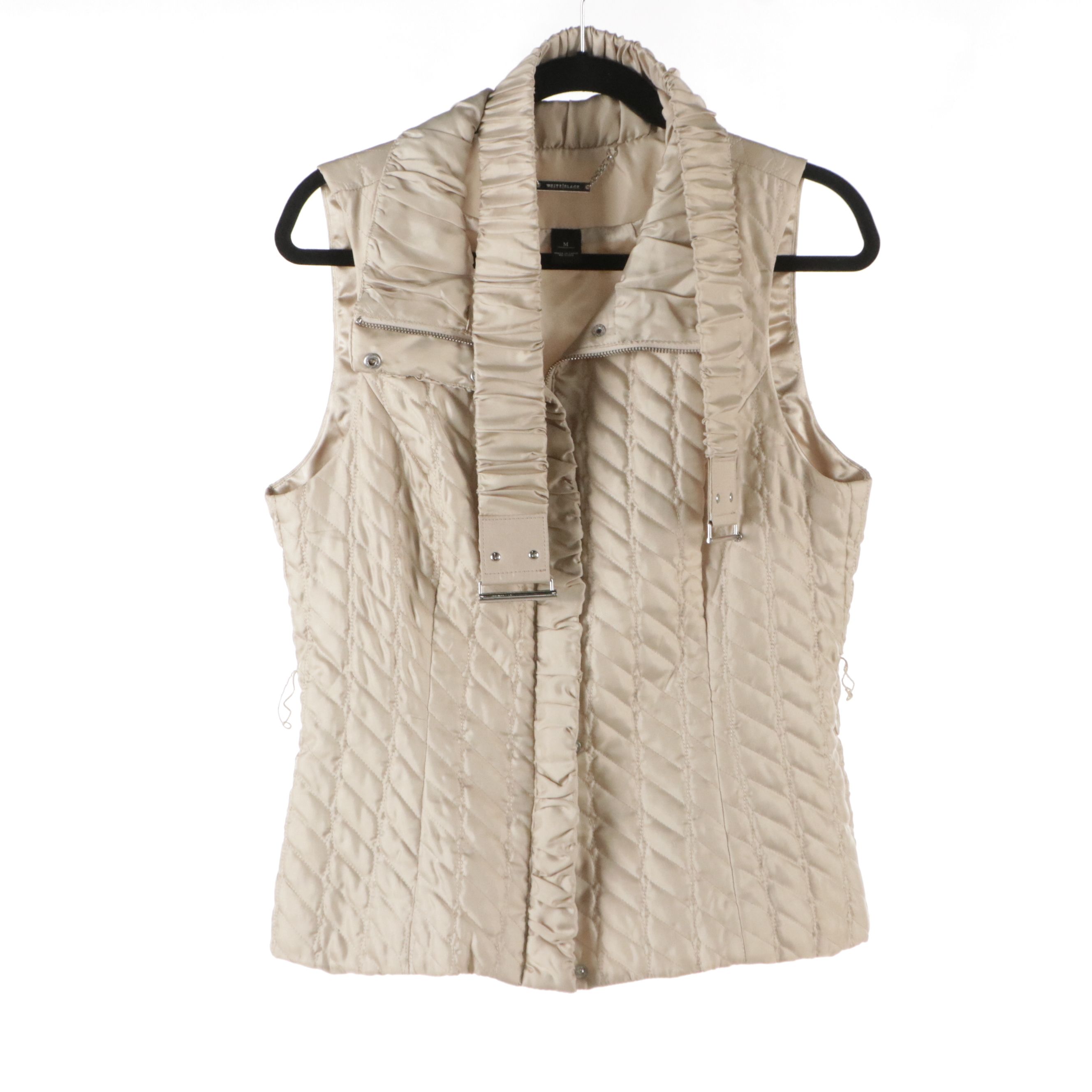 White House Black Market Vest with Belt and Other Zip Vest and Knit Skirt