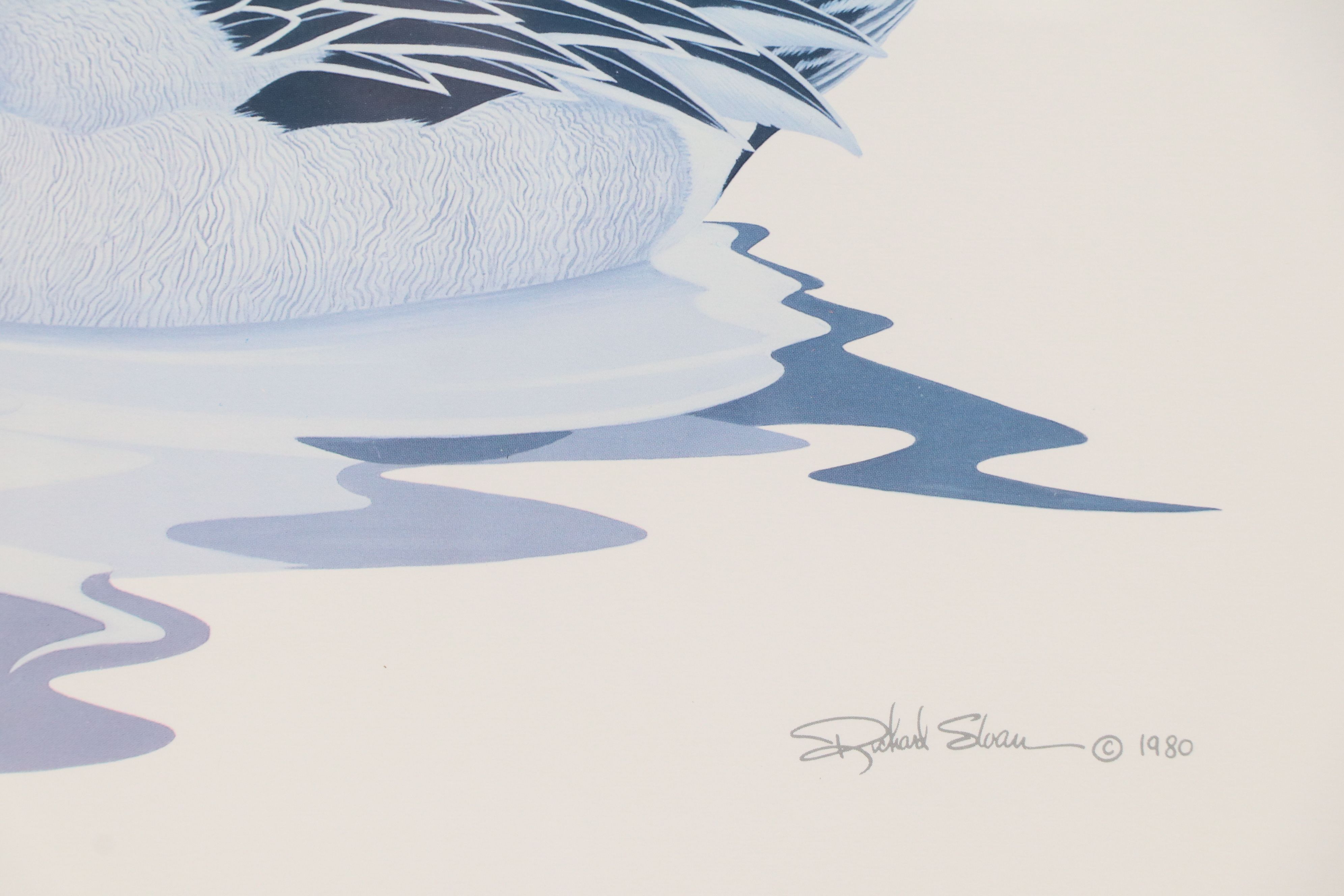 After Richard Sloan Offset Lithograph "Pintail Ducks"