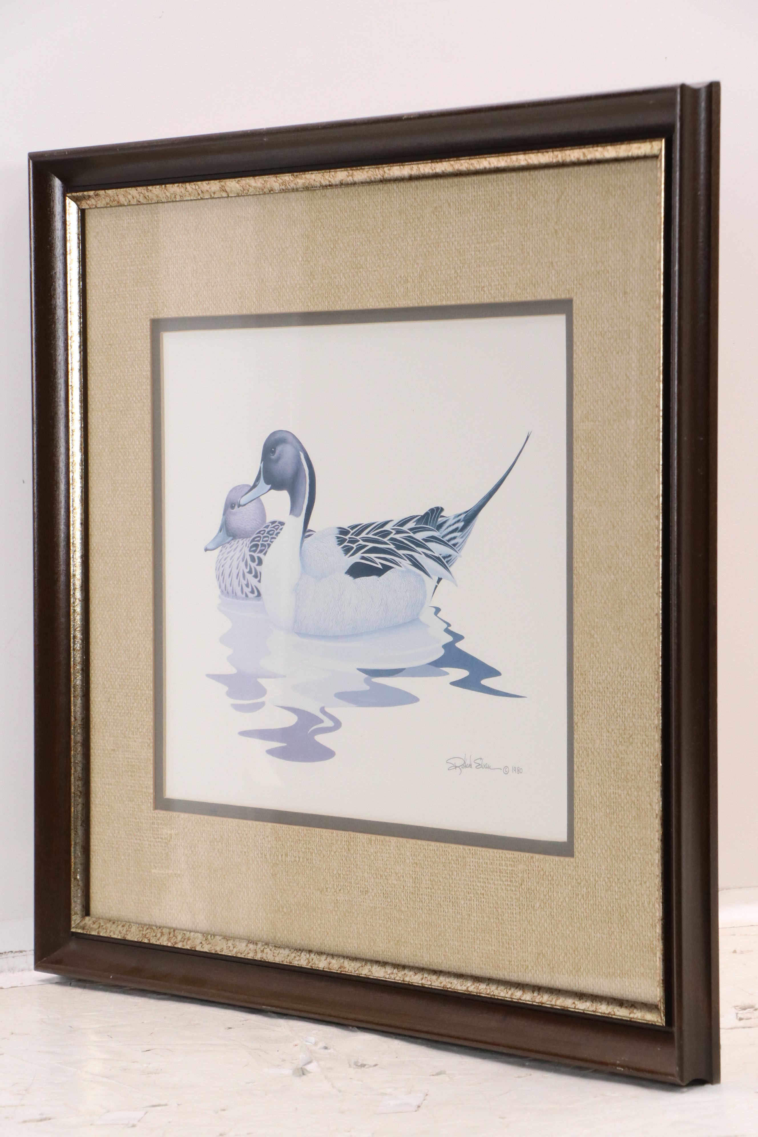 After Richard Sloan Offset Lithograph "Pintail Ducks"