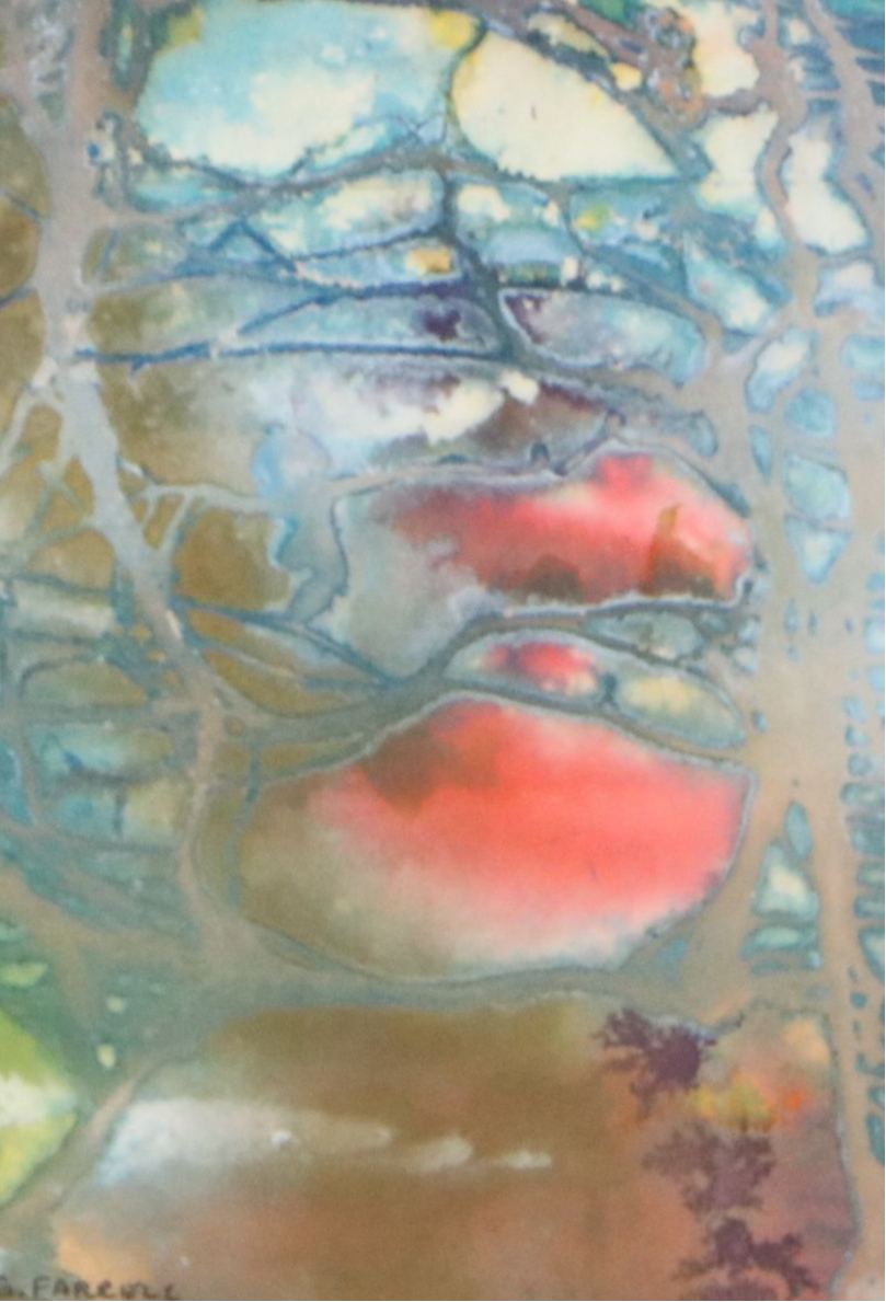 G. Farrell Abstract Color Lithograph, 21st Century