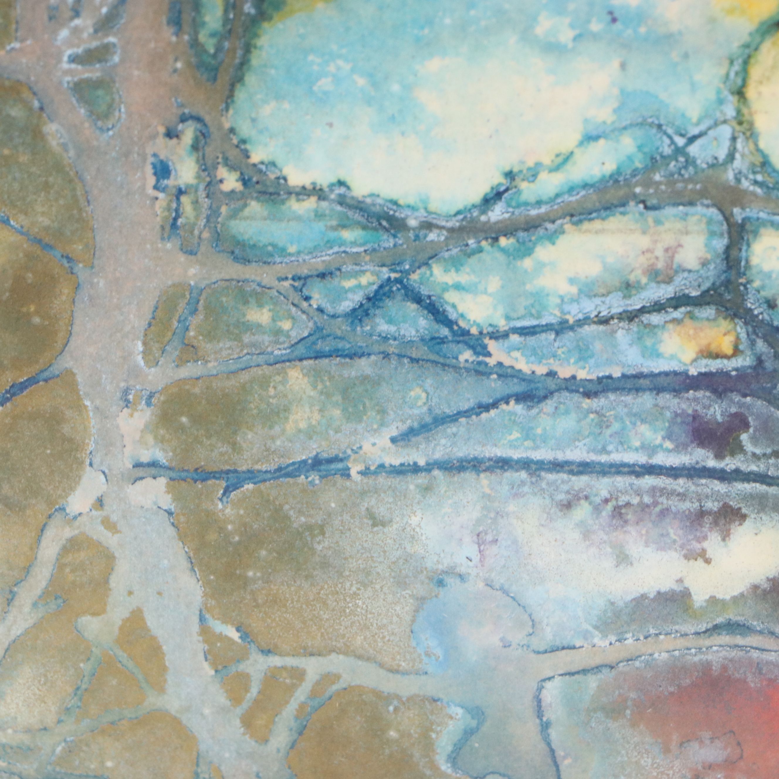 G. Farrell Abstract Color Lithograph, 21st Century