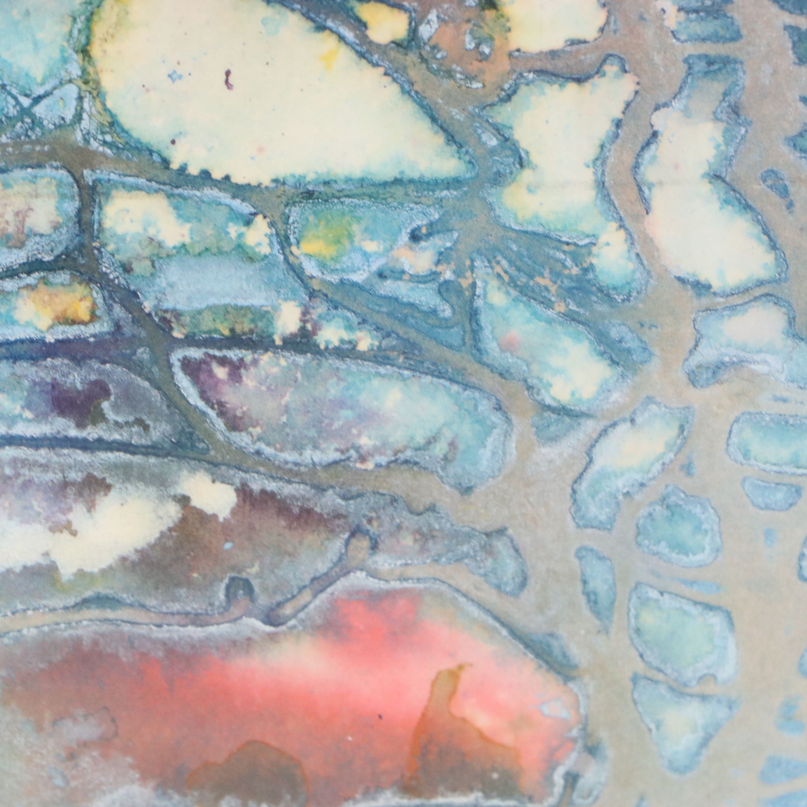 G. Farrell Abstract Color Lithograph, 21st Century