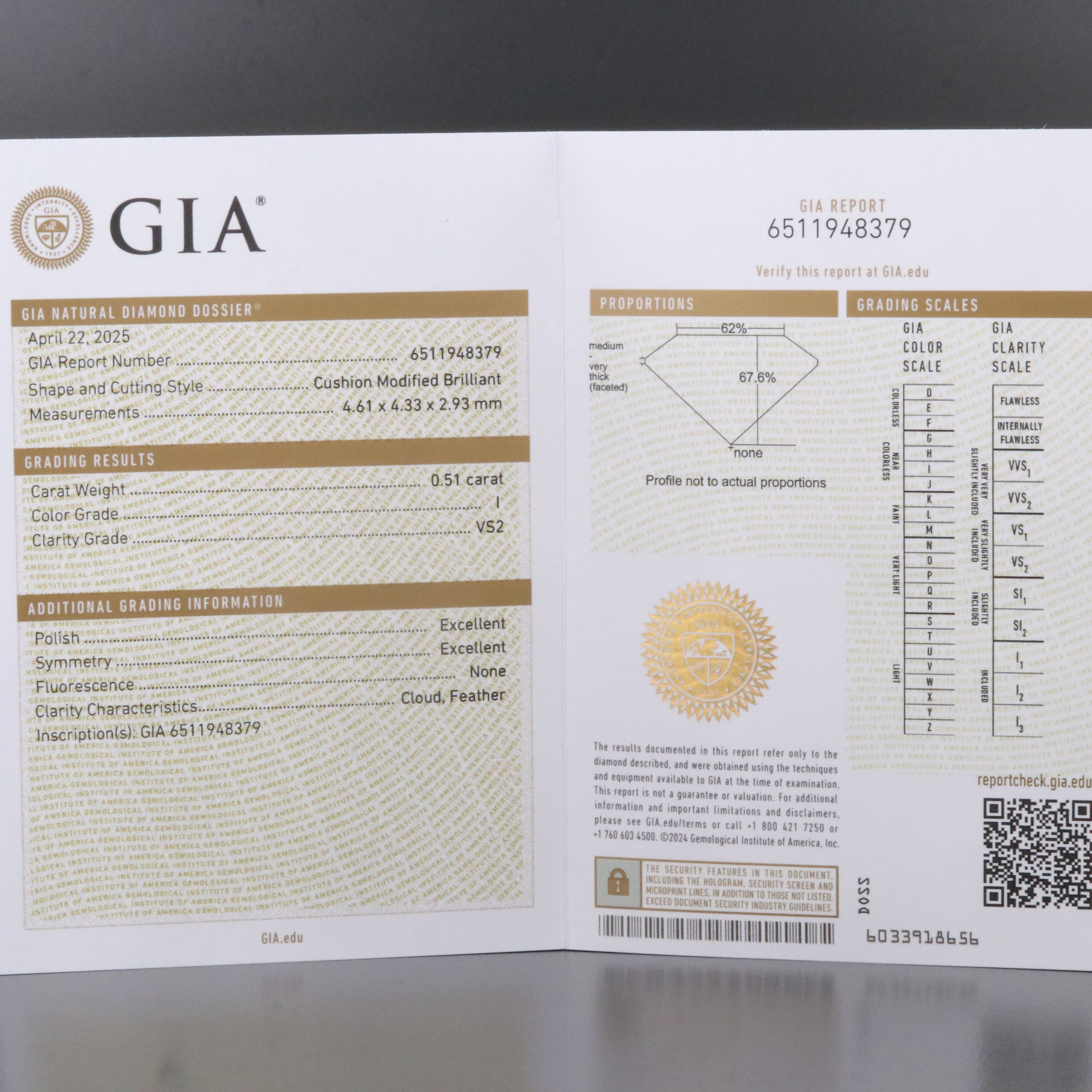 Platinum 1.01 CTW Diamond Stud Earrings with GIA Reports