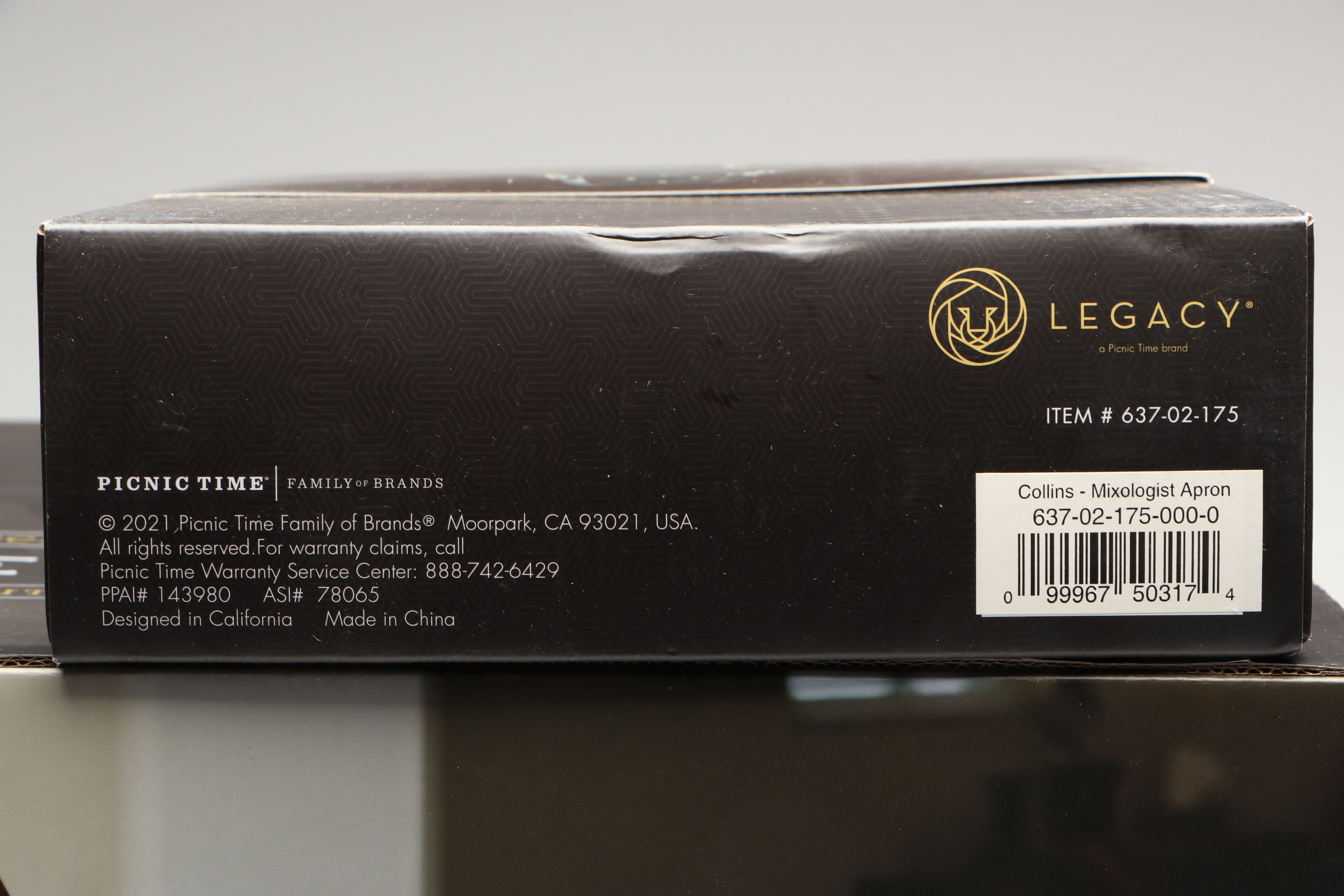 Legacy "Madison" Wooden Tabletop Bar with Cocktail Book and Other Bar Tools