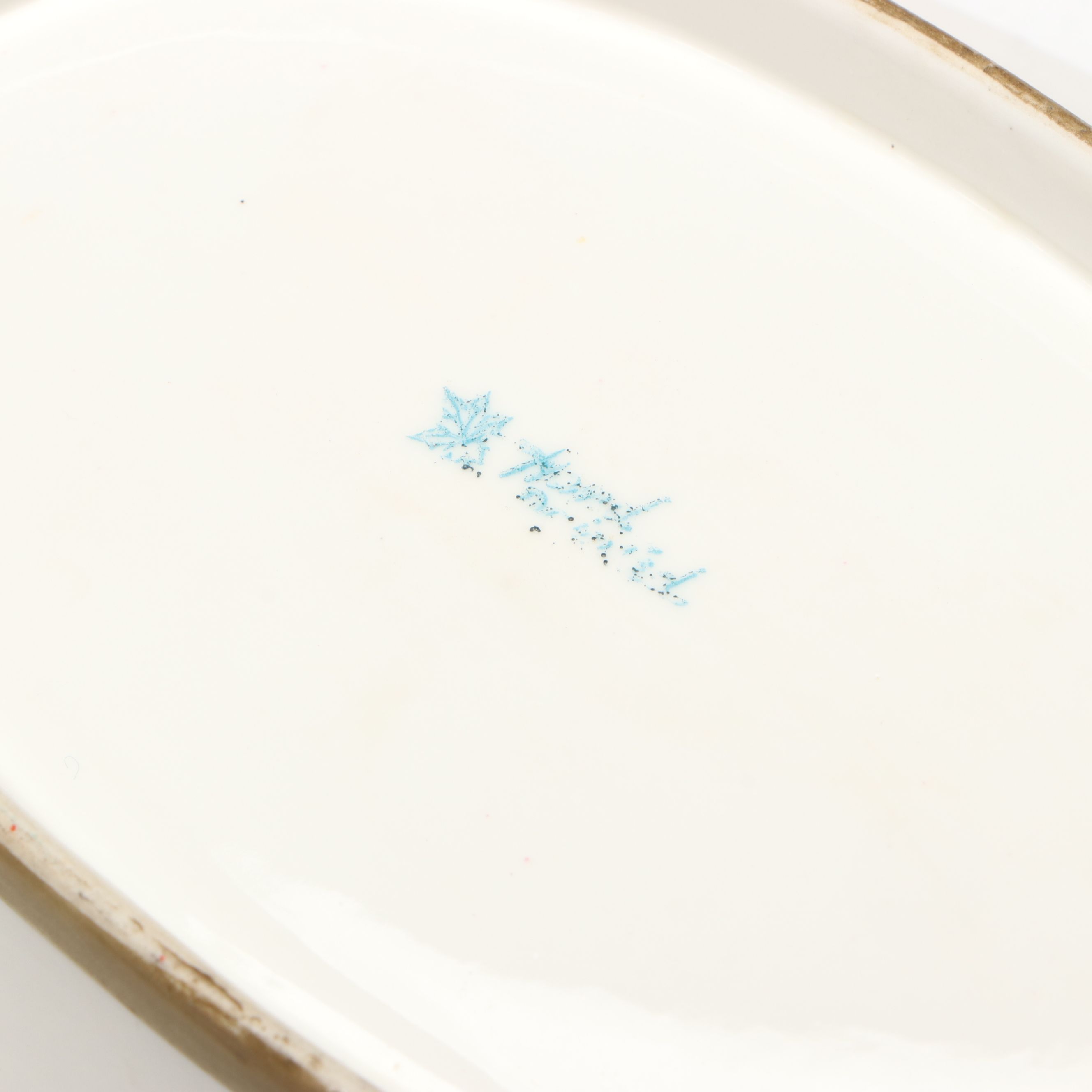 Limoges Basket Dish and Other Hand-Painted Gilt Porcelain Serving Dishes