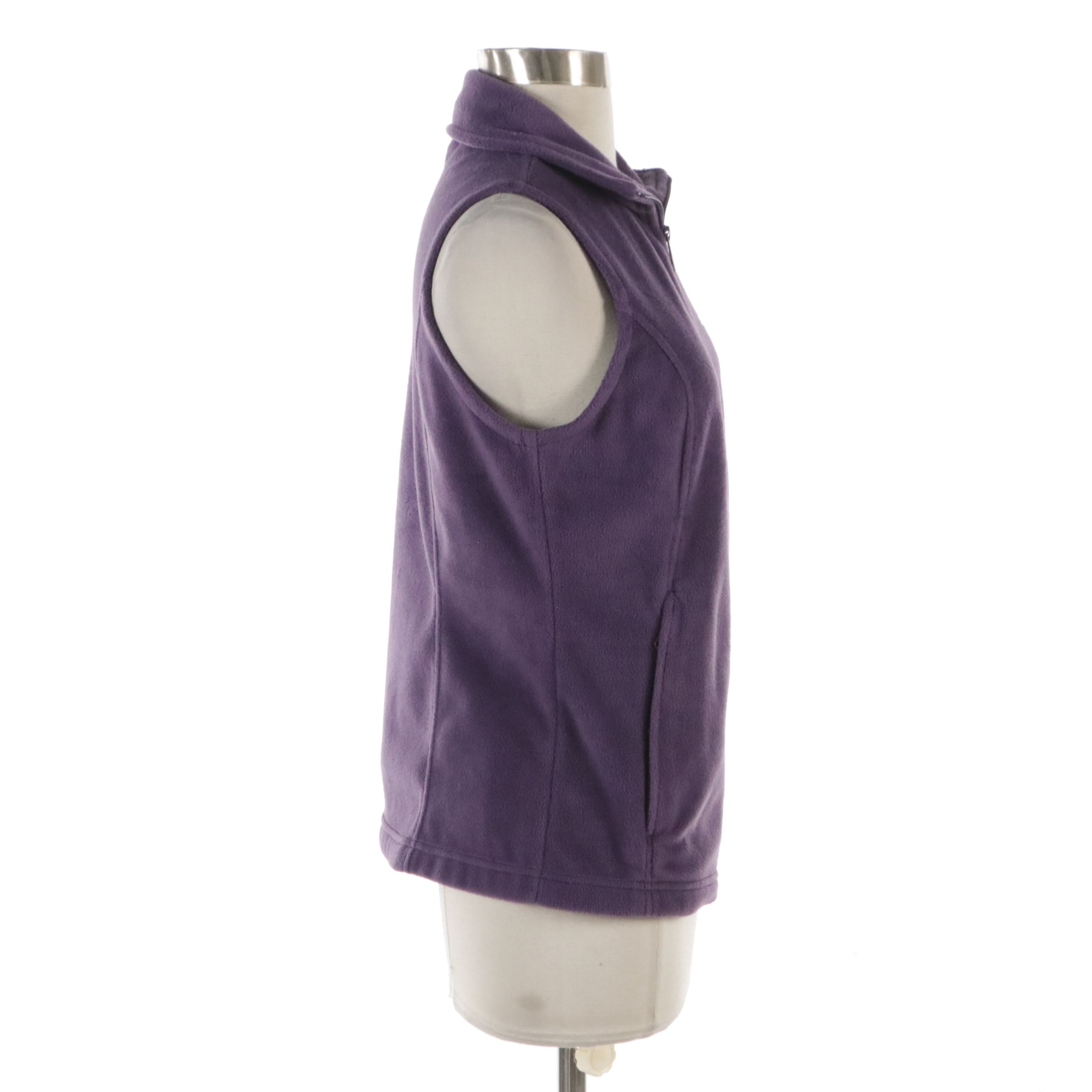 Columbia Fleece Zip Vest in Lilac