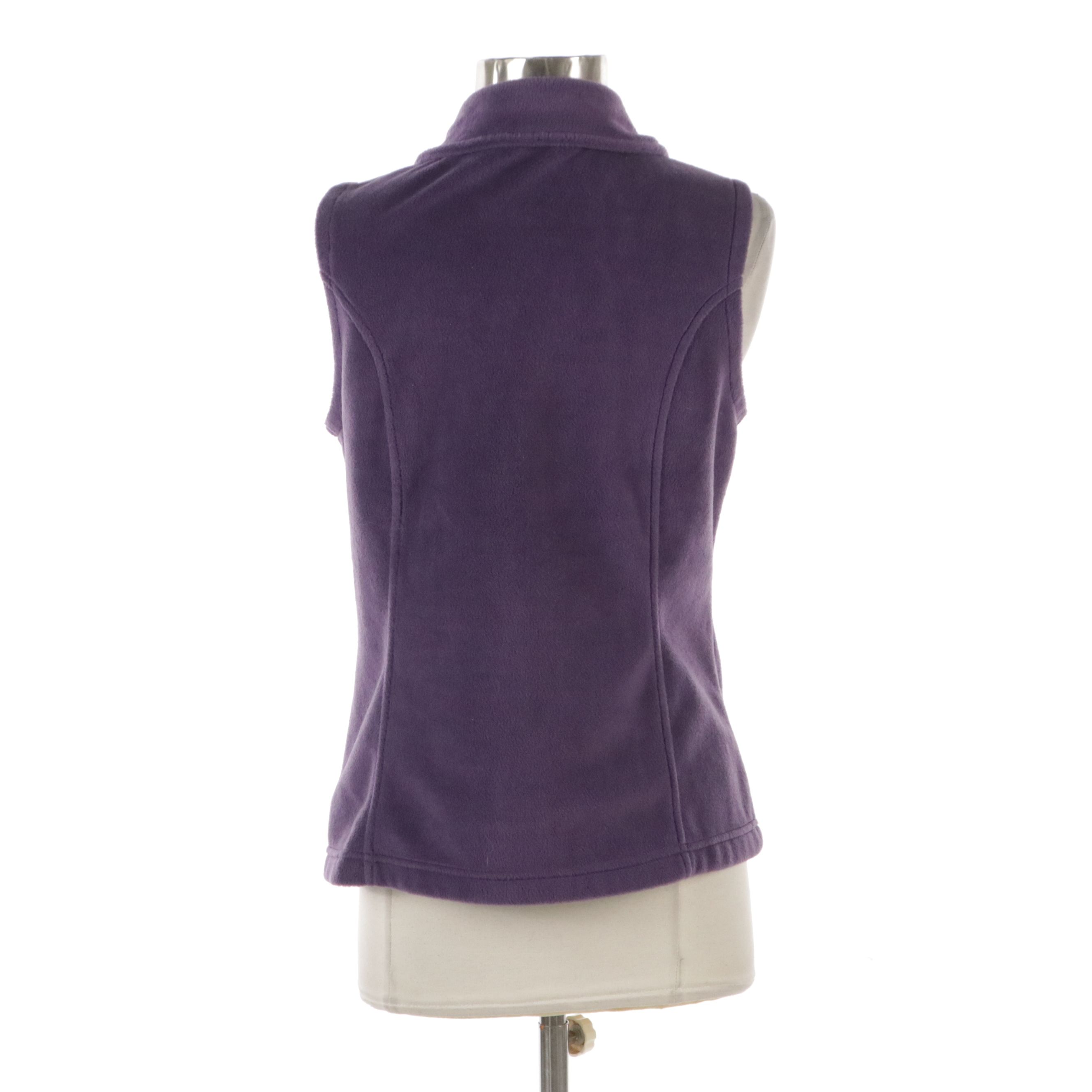 Columbia Fleece Zip Vest in Lilac