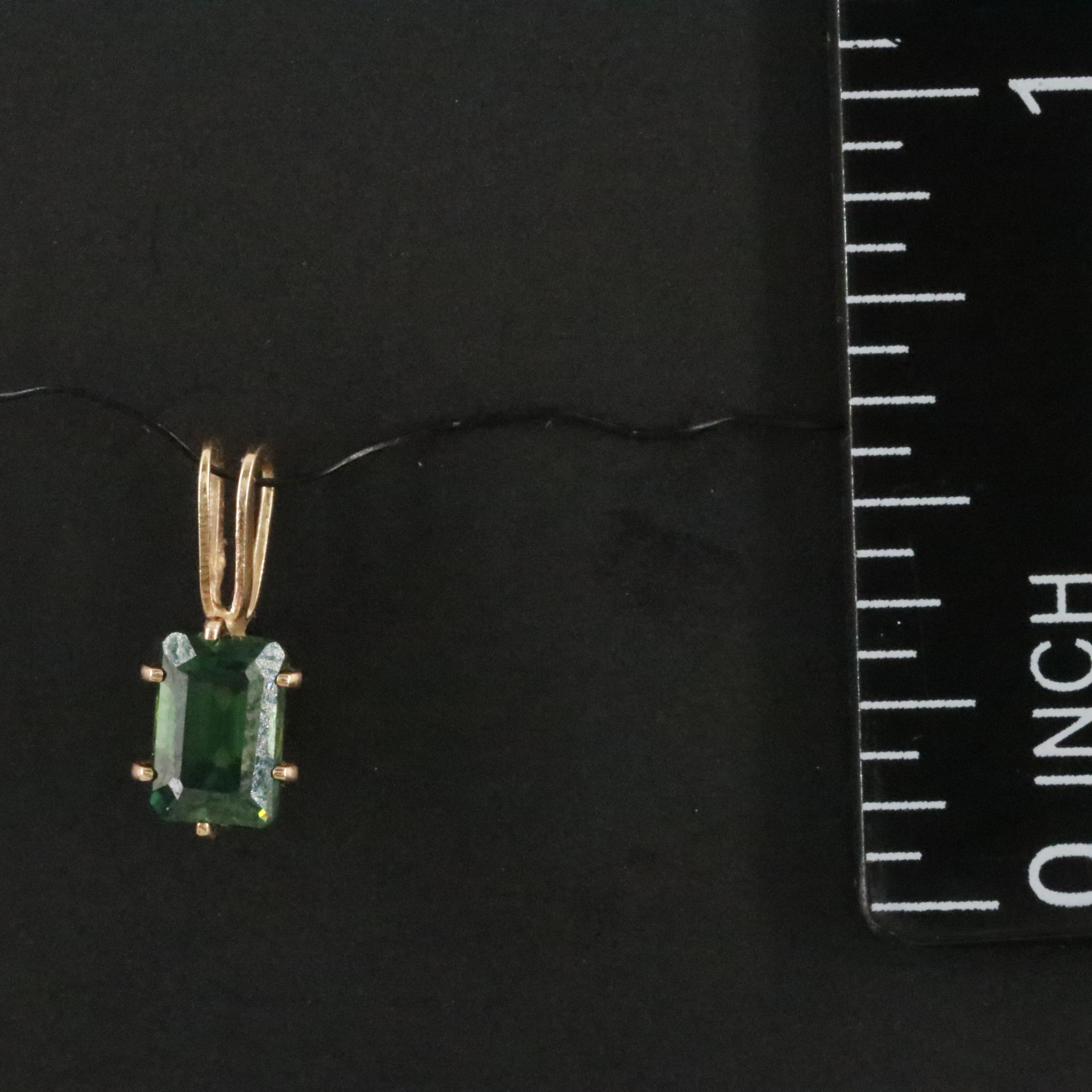 14K Demantoid Garnet Pendant