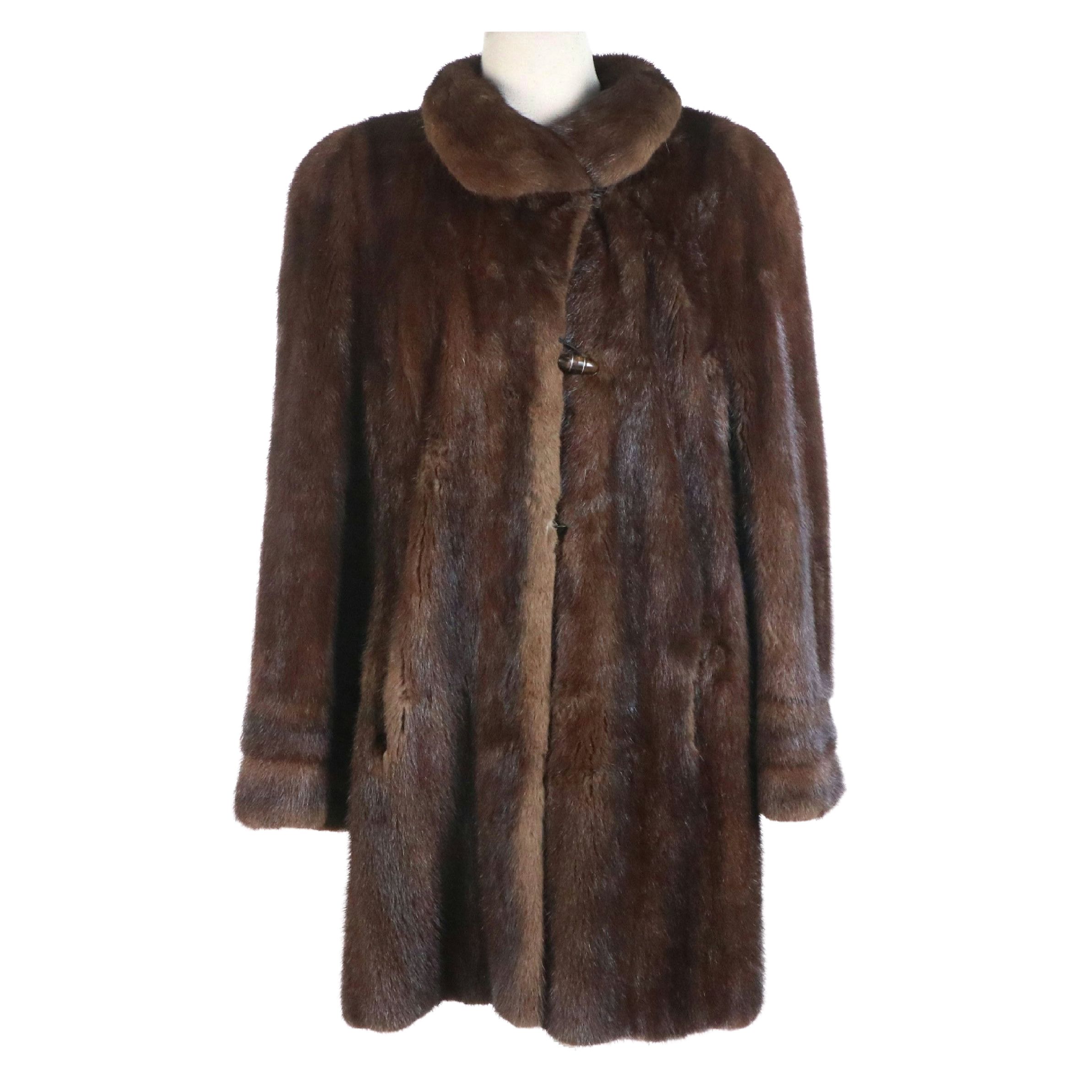 Evans Furs at Lazarus Vintage Brown Mink Fur Coat