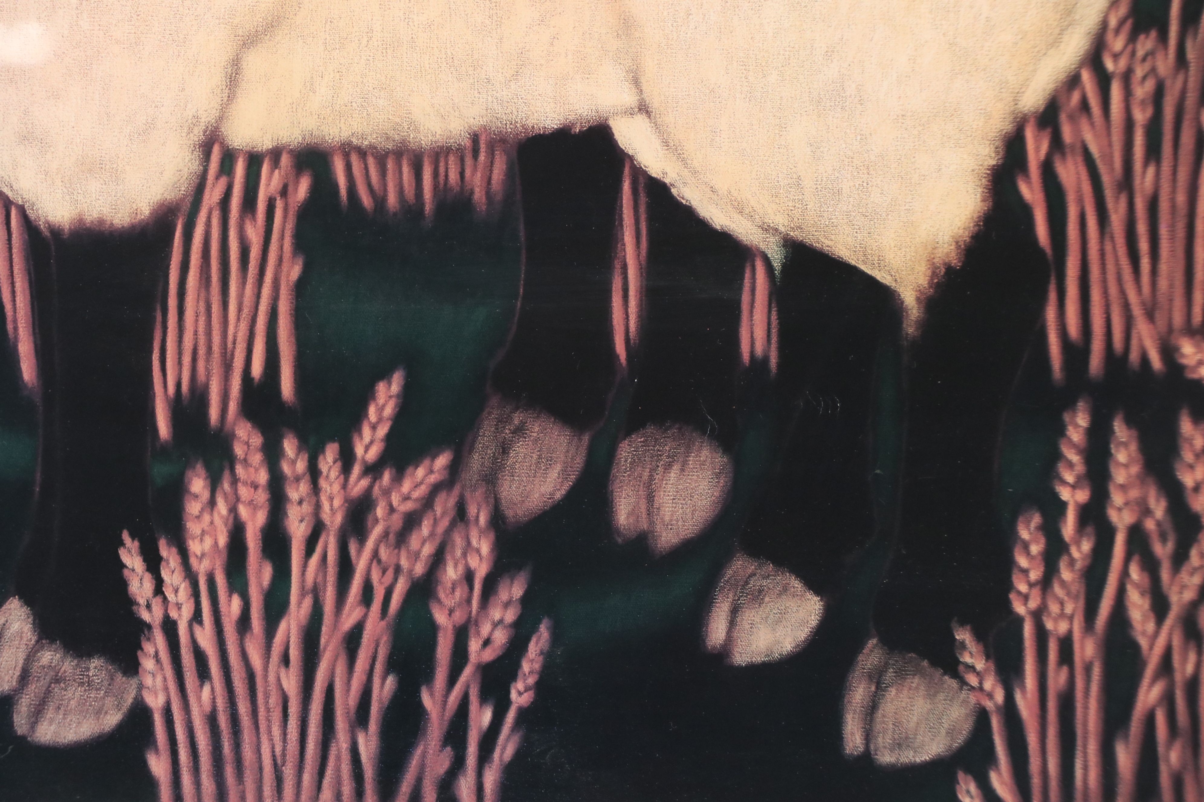 After Suzanne Ring Caplan Offset Lithograph "Black Face Sheep with Bird"