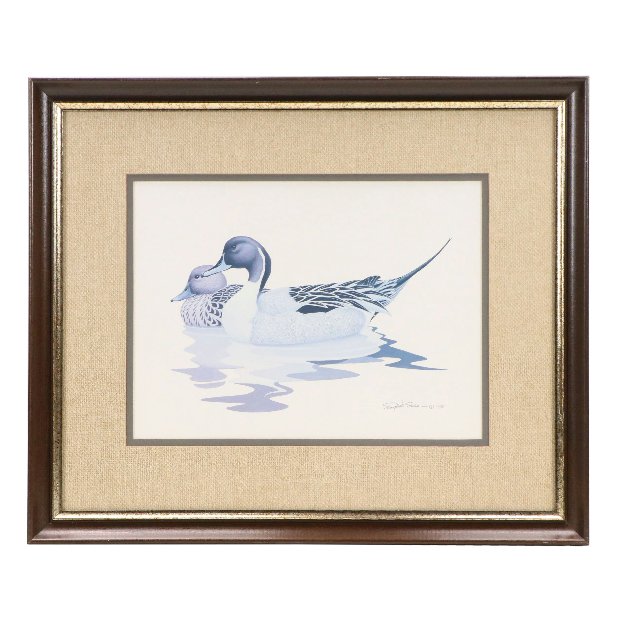 After Richard Sloan Offset Lithograph "Pintail Ducks"