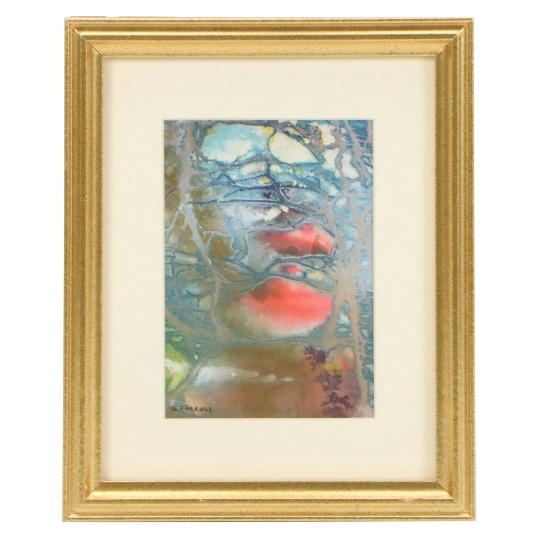 G. Farrell Abstract Color Lithograph, 21st Century