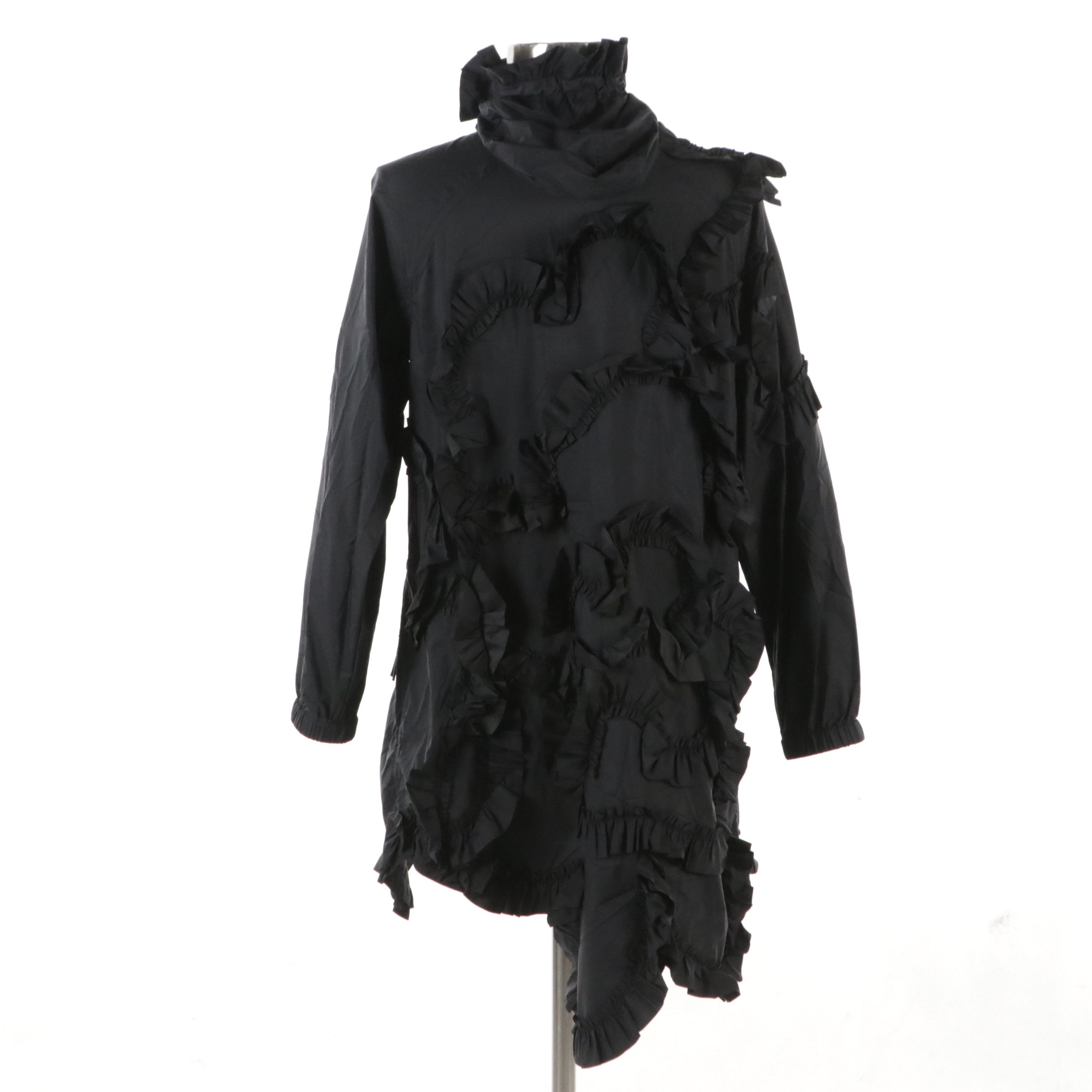 Moncler Genius 4 x Simone Rocha Jasmine Hooded Zip Jacket with Ruffle Detailing