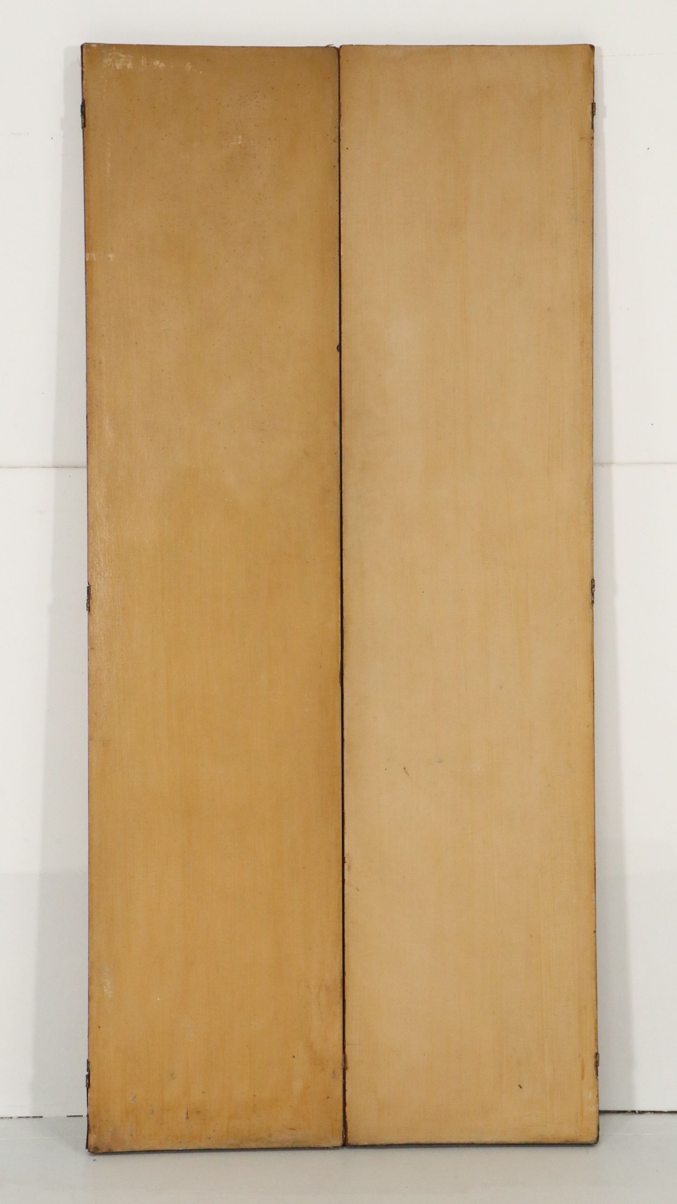 Chinese Four-Panel Painted Bird and Flower Screen, 20th Century