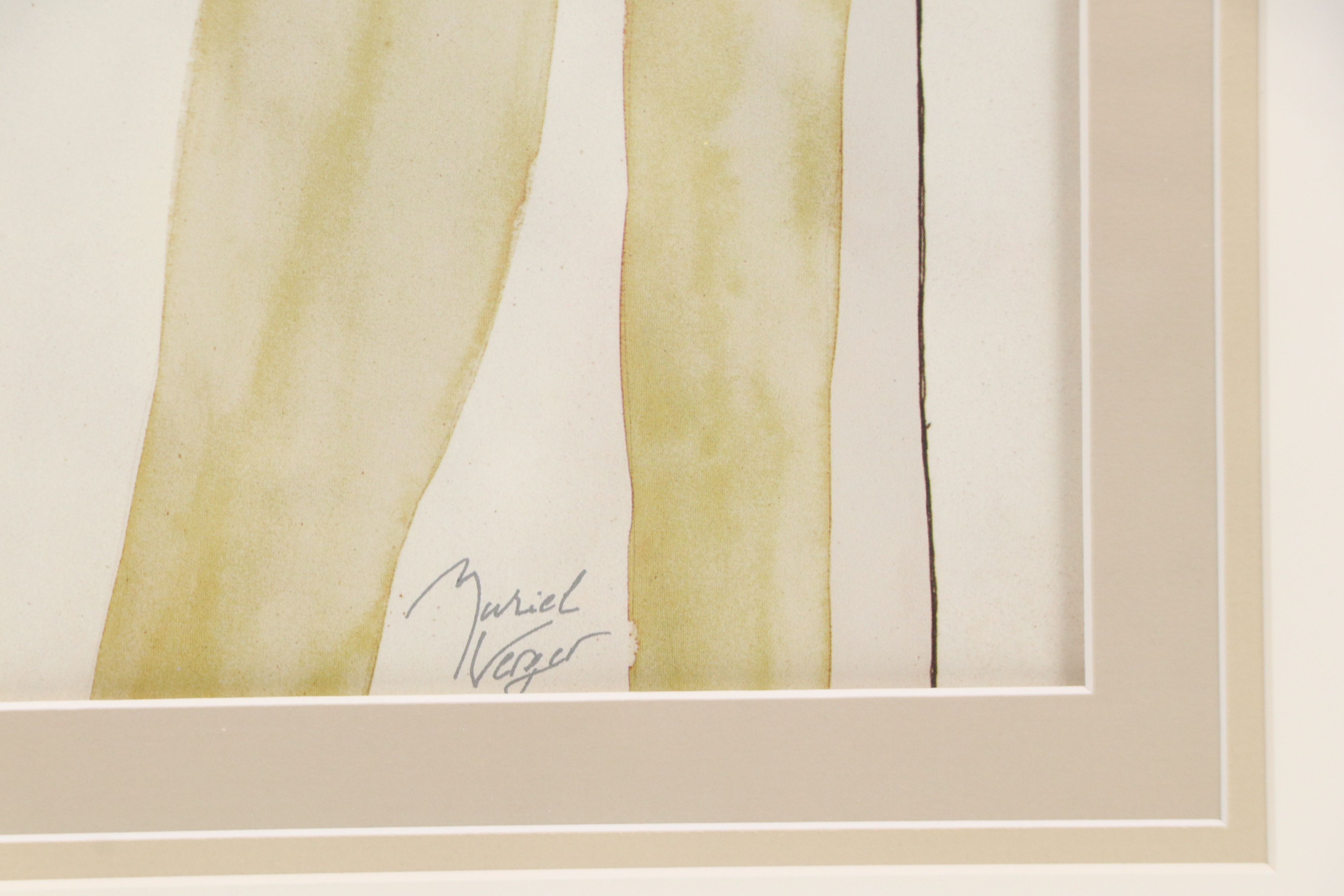 After Muriel Verger Floral Offset Lithographs Including "Red Poppy"