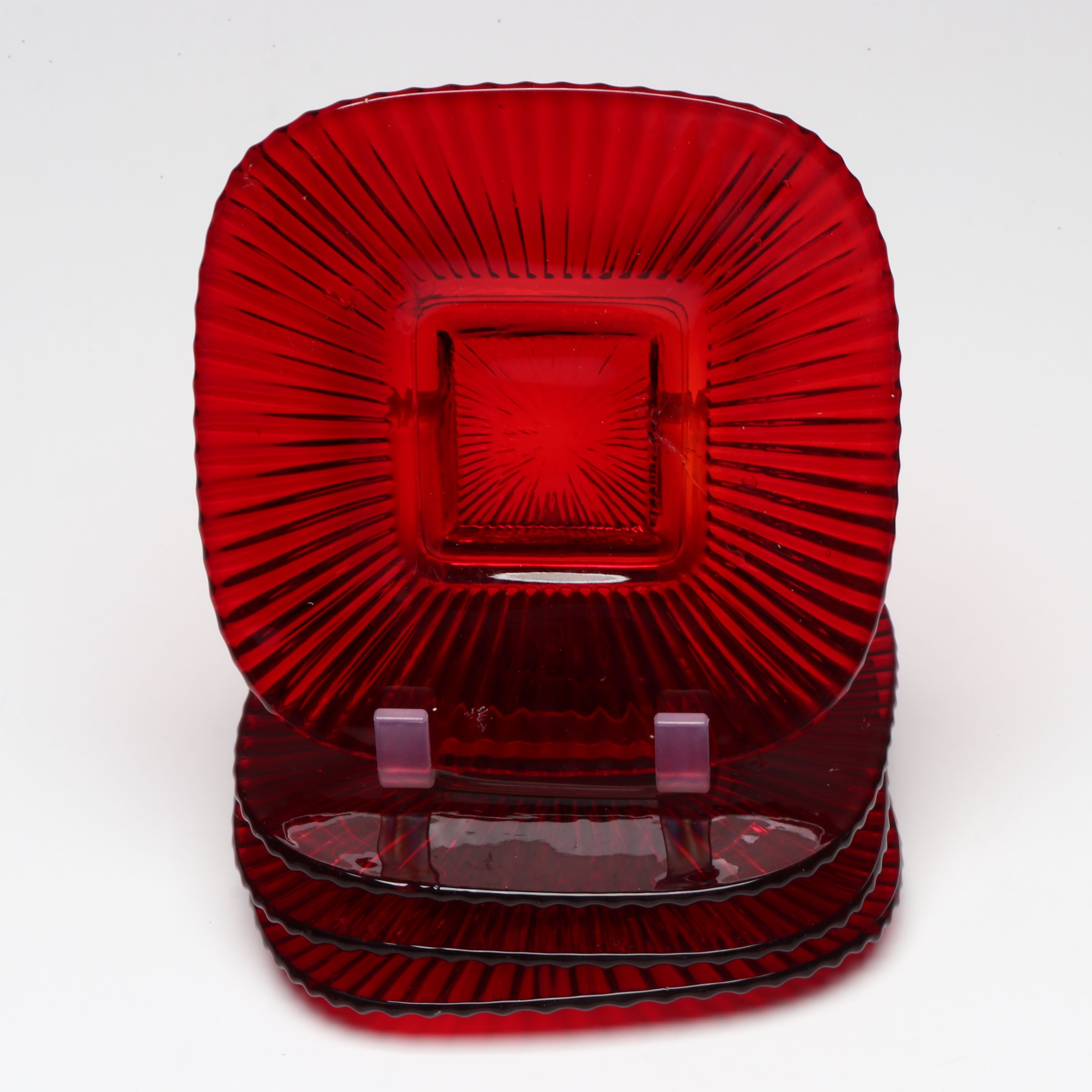 Cristal D'Arques "Ruby Red" Goblets with Other Dinnerware and Table Accessories