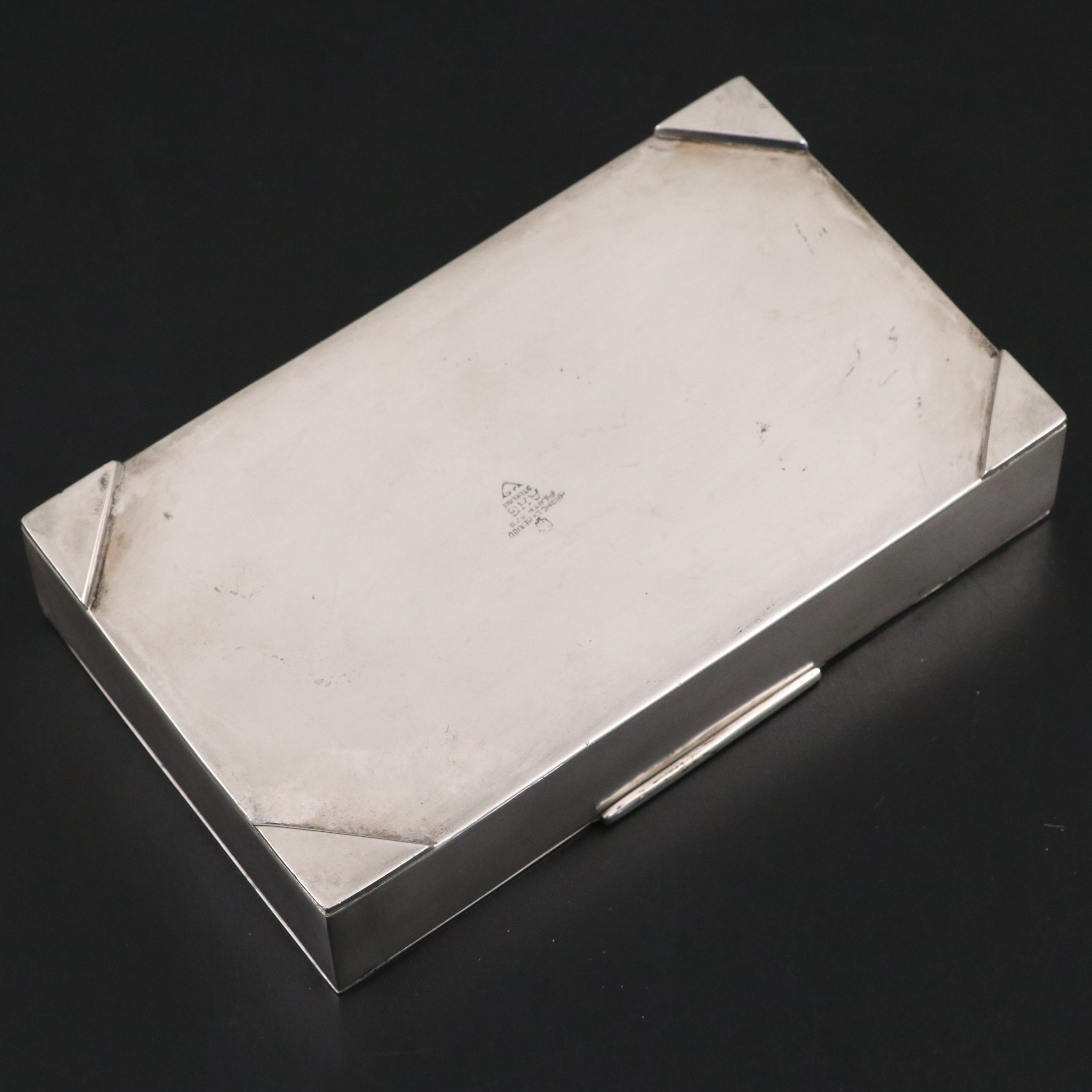 Mexican AWG Sterling Vanity Box, Mid-20th Century