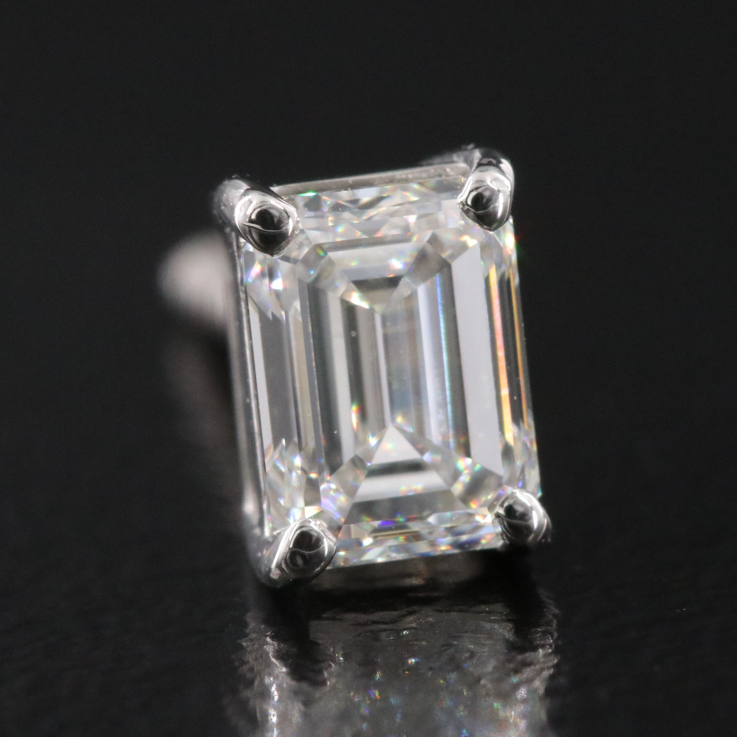 Platinum 1.00 CTW Internally Flawless Diamond Stud Earrings with GIA Reports