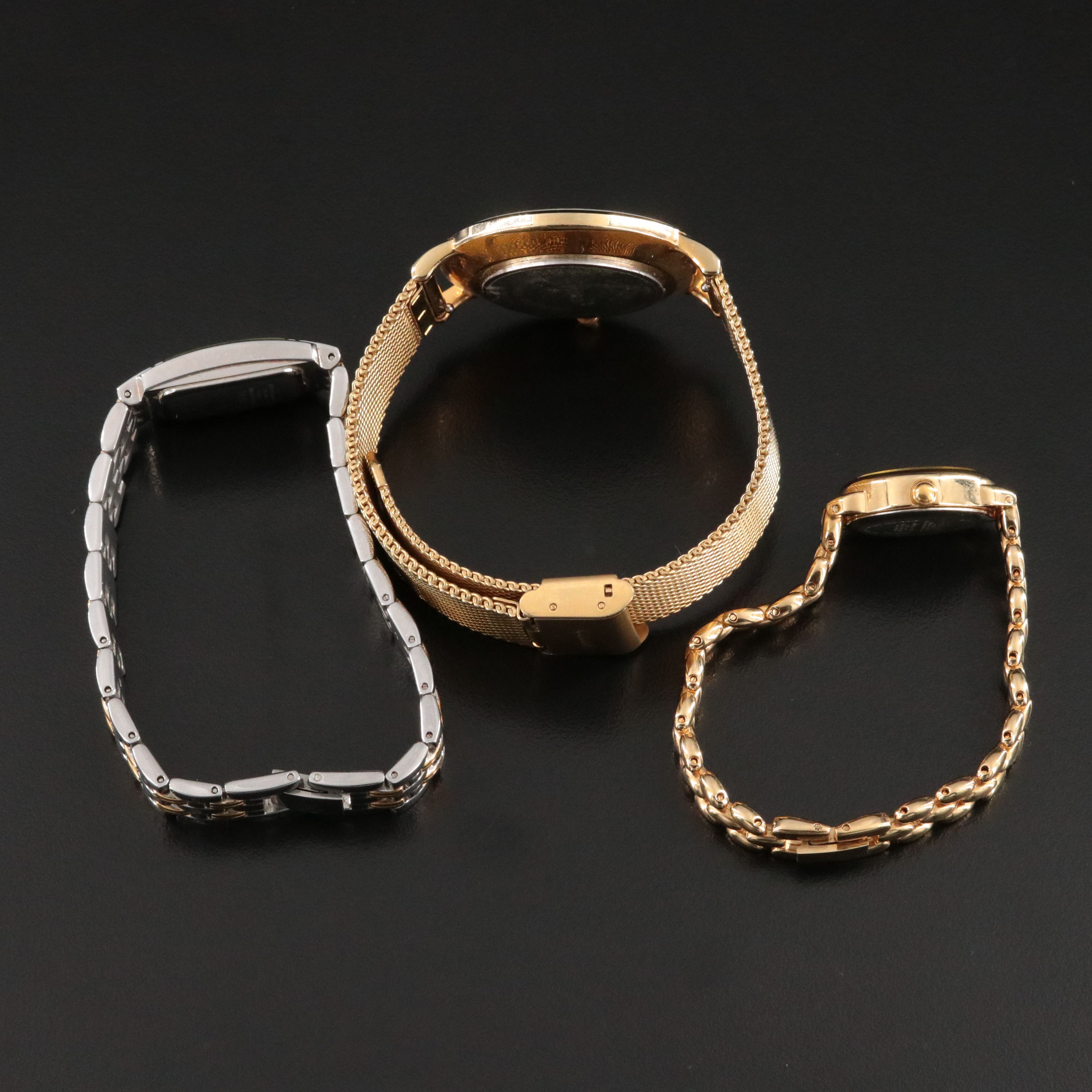 Selection of Gold Tone Mickey Mouse, Pulsar and Cluse Quartz Watches