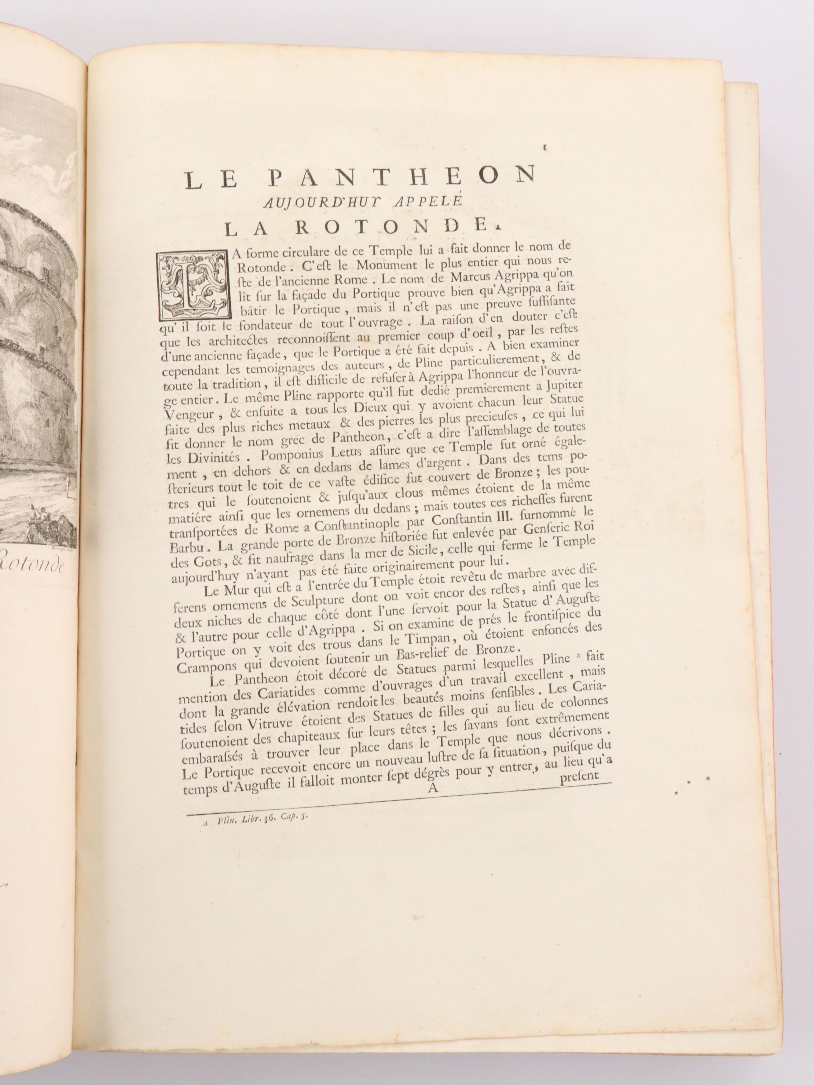 Illustrated "Les plus beaux monuments de Rome ancienne" by Jean Barbault, 1761