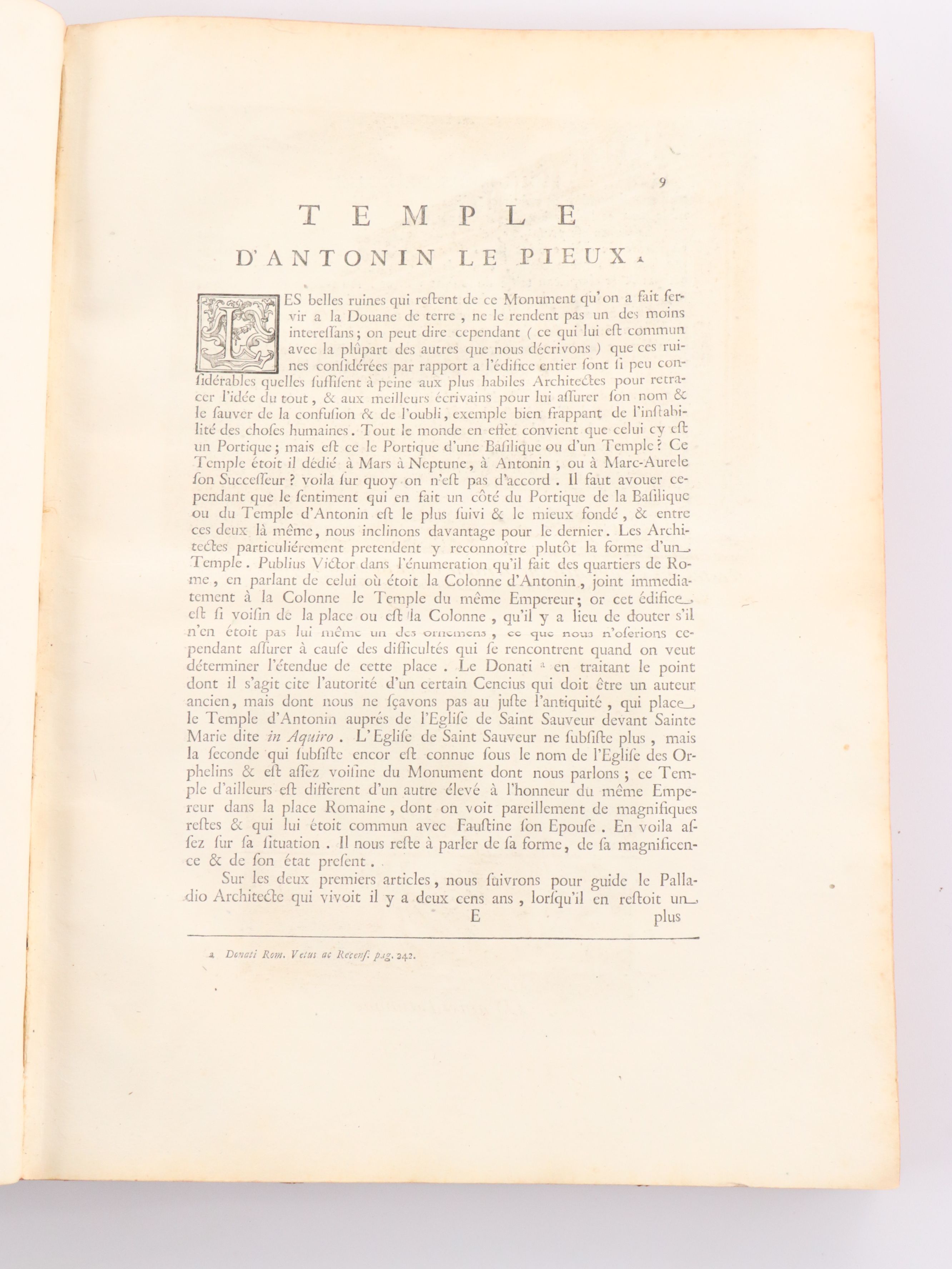 Illustrated "Les plus beaux monuments de Rome ancienne" by Jean Barbault, 1761