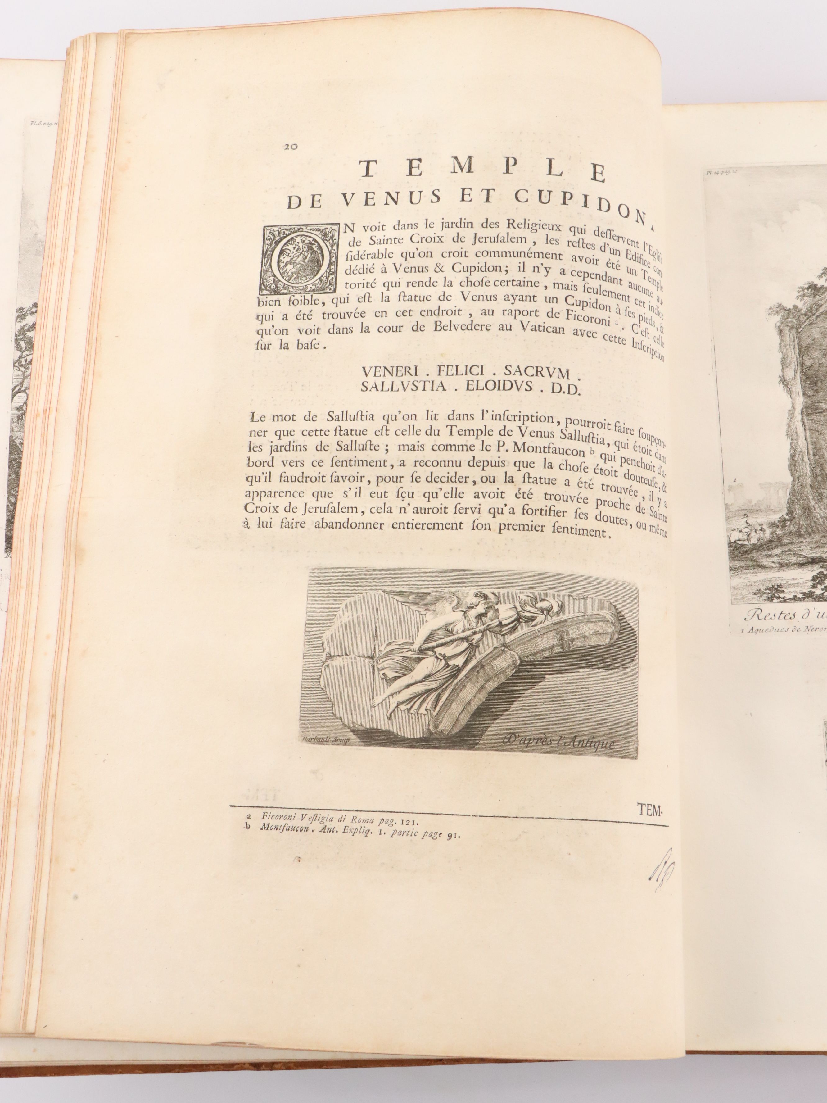 Illustrated "Les plus beaux monuments de Rome ancienne" by Jean Barbault, 1761