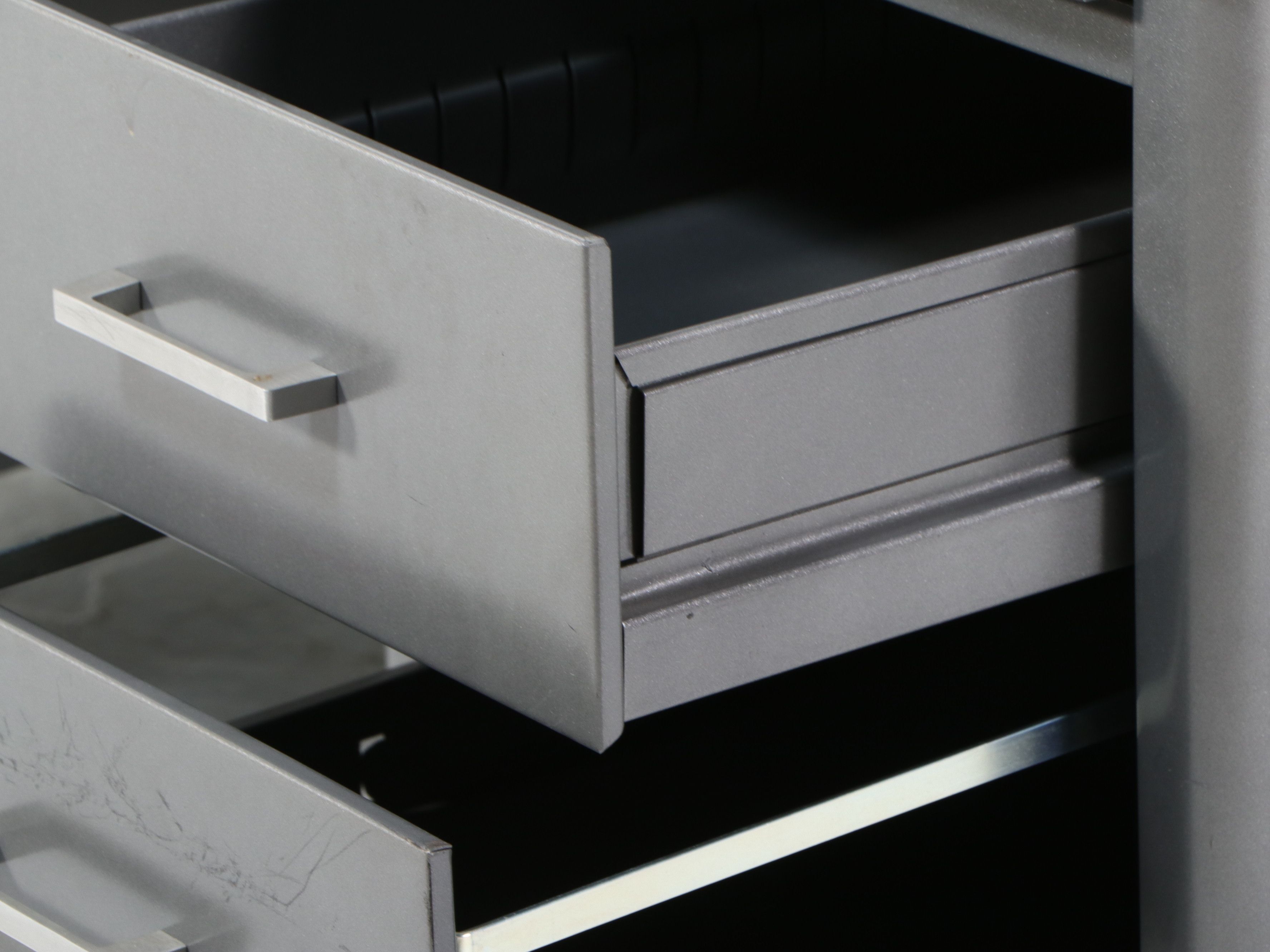 Mid-Century Industrial Steel Tanker Desk, Circa 1950