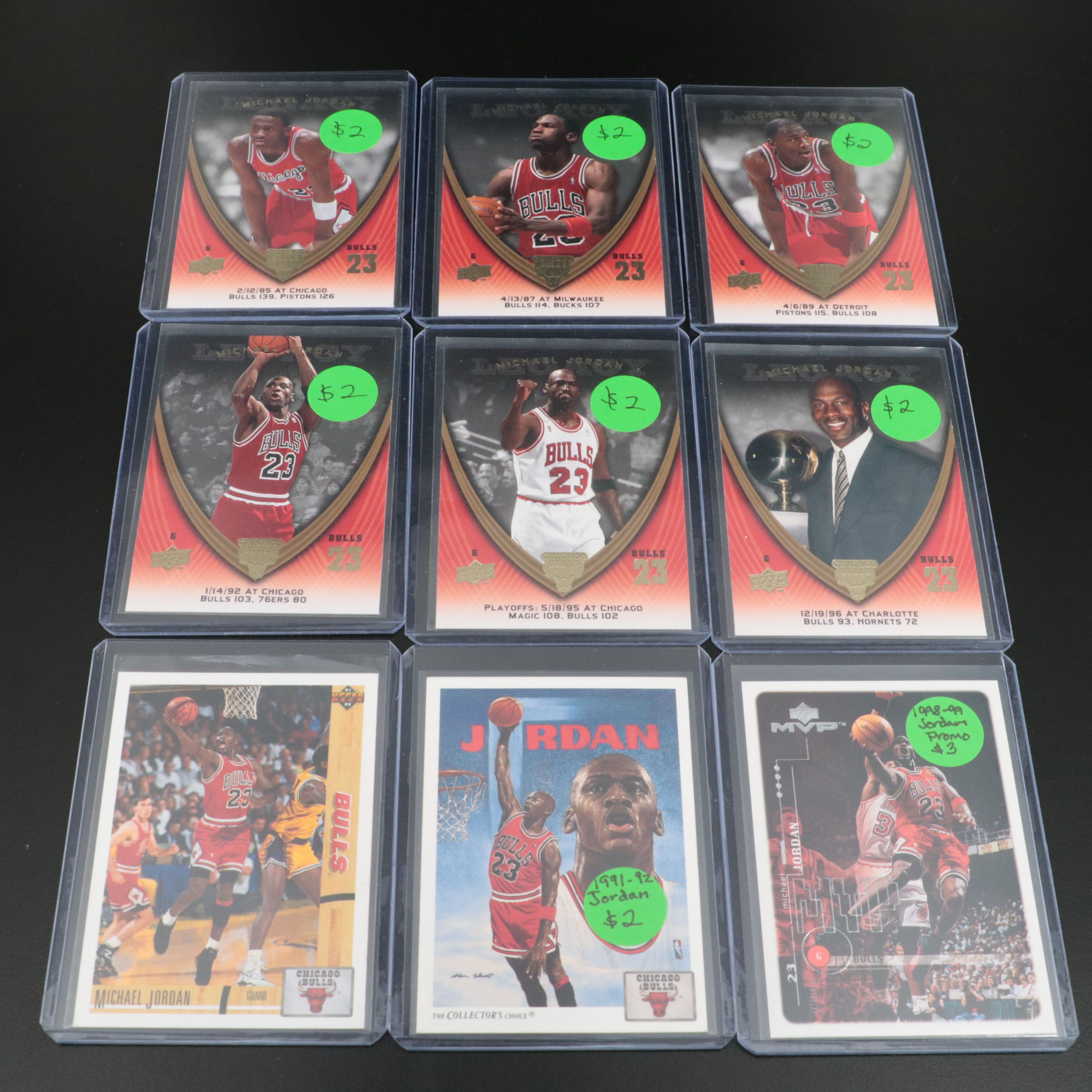 Michael Jordan Basketball Card Collection Featuring BCCG Graded and More
