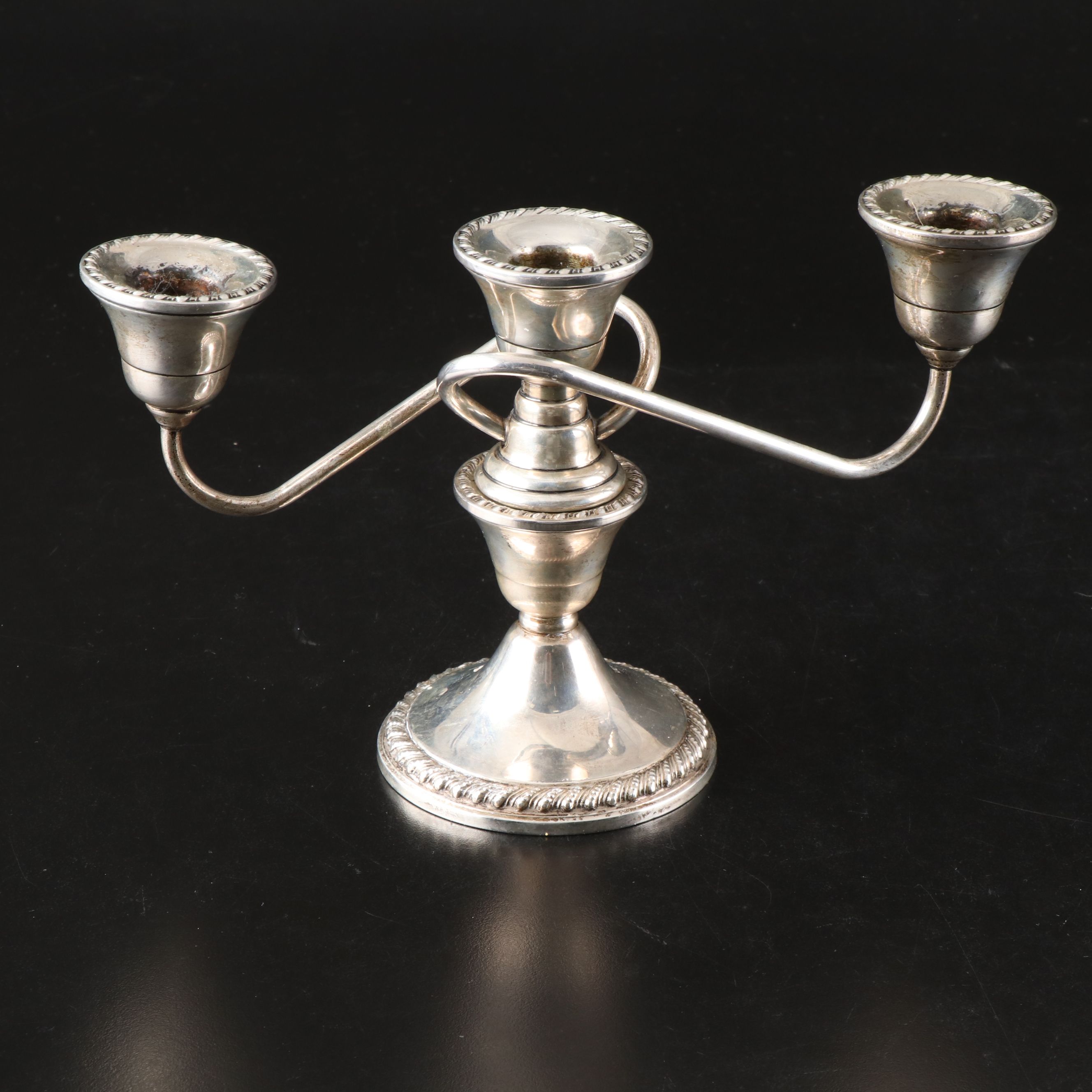 Rogers Weighted Sterling Candelabra, Early to Mid-20th Century