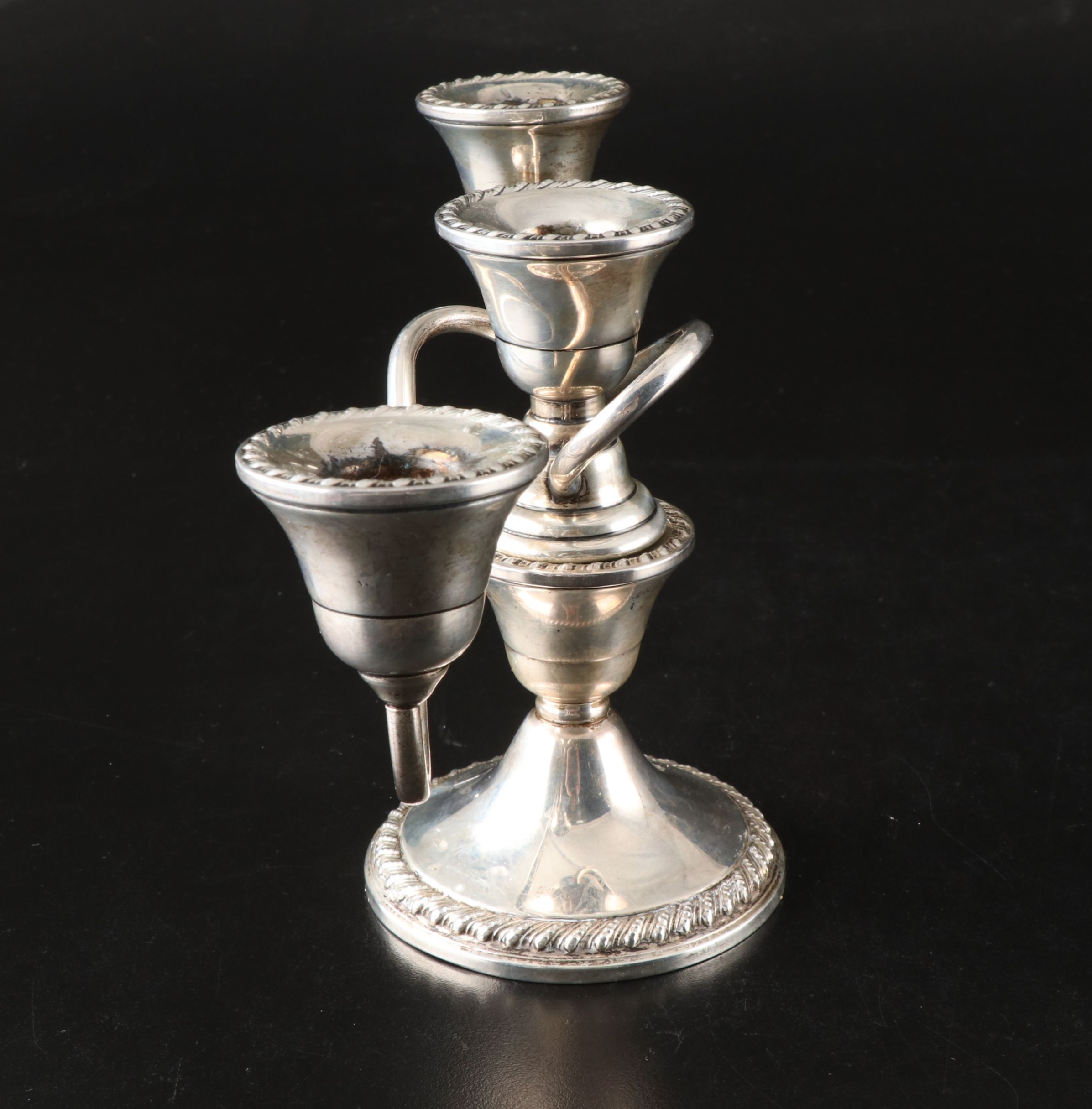 Rogers Weighted Sterling Candelabra, Early to Mid-20th Century