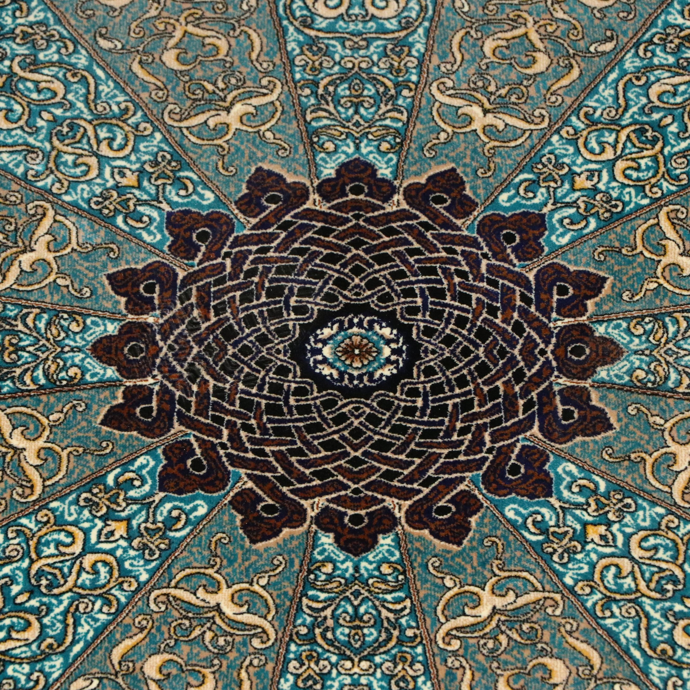 2'8 x 5'2 Machine Made Turkish Qom Style Silk Accent Rug