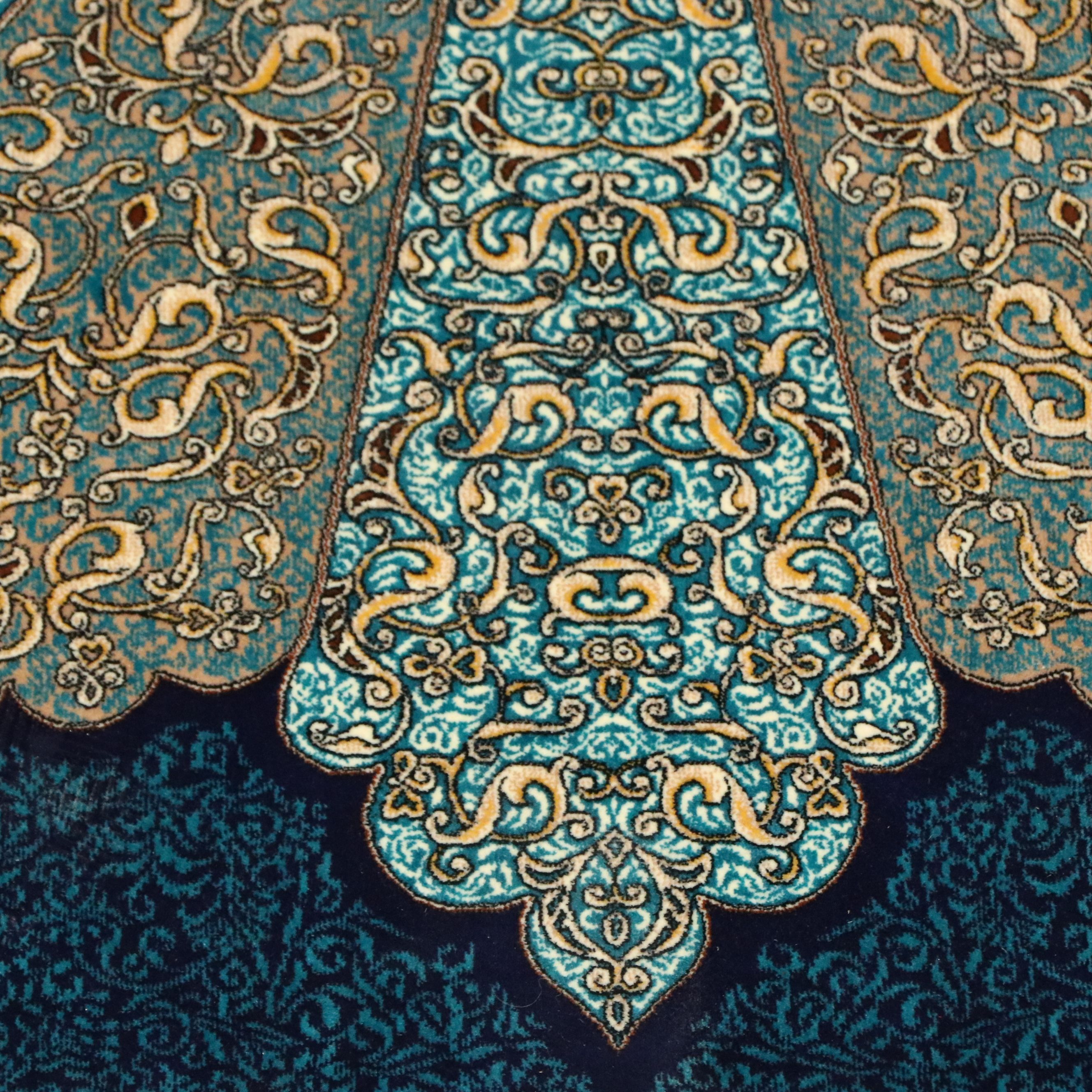 2'8 x 5'2 Machine Made Turkish Qom Style Silk Accent Rug