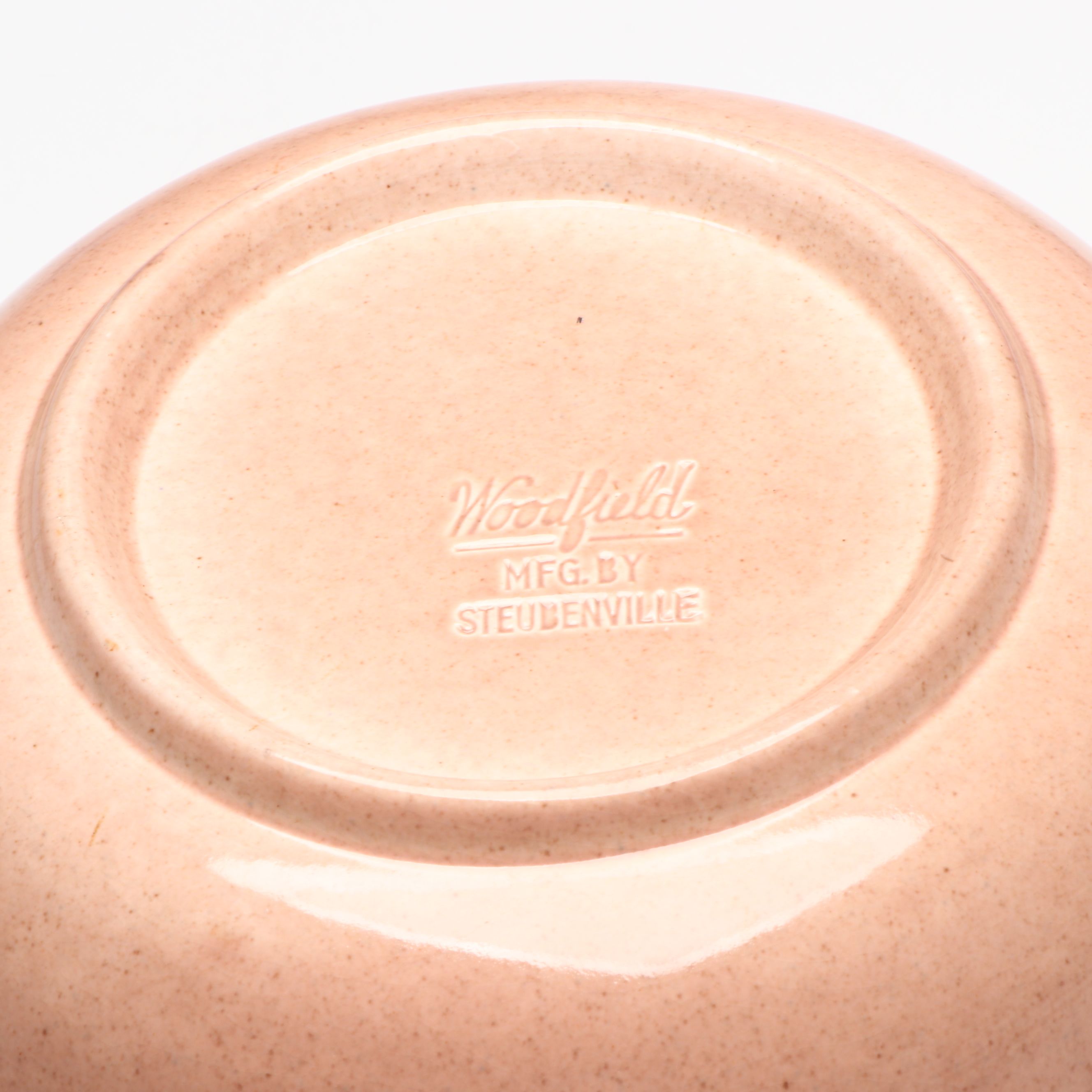 Steubenville "Woodfield Coral" Ceramic Bowl with Other Pitchers, Trays and More