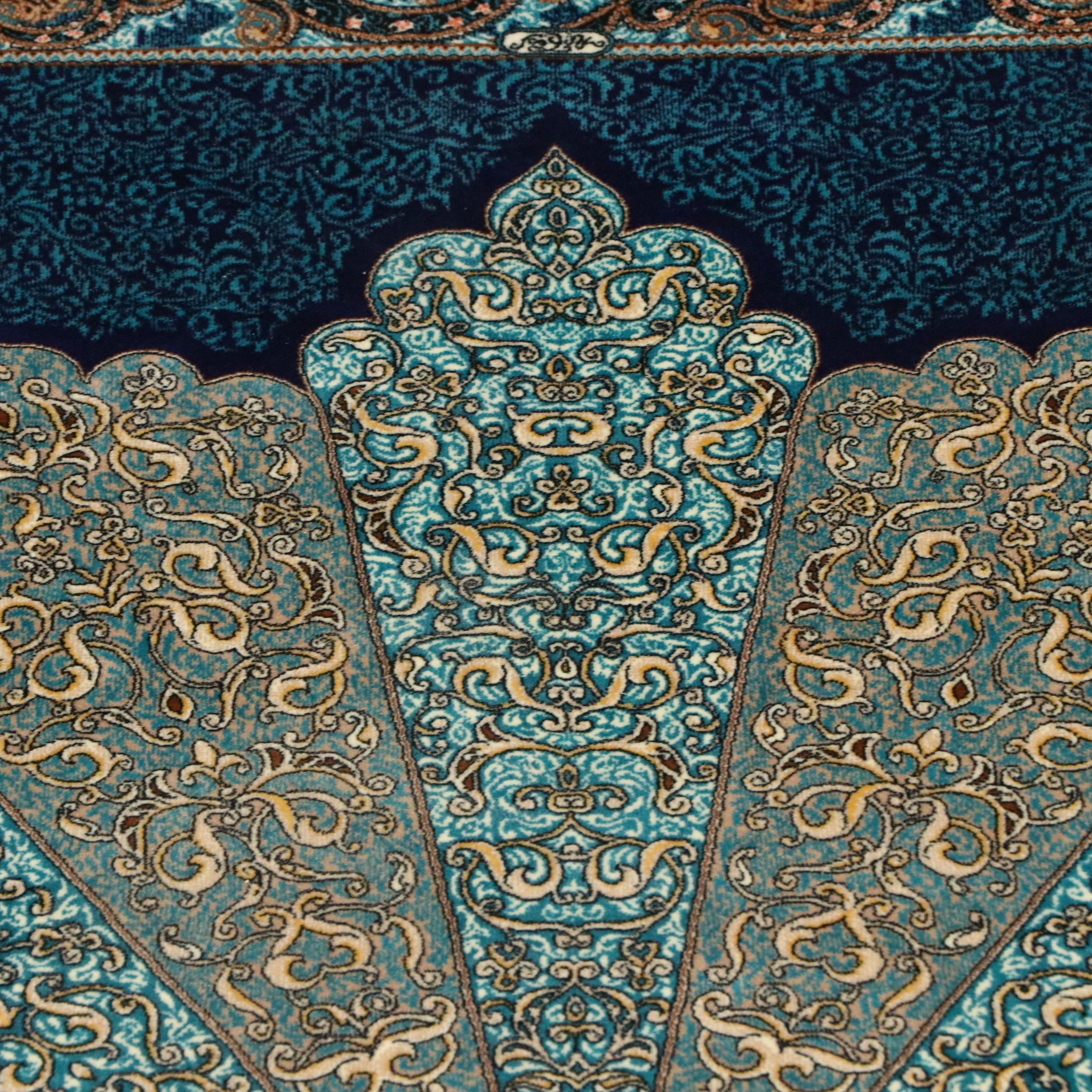 2'8 x 5'2 Machine Made Turkish Qom Style Silk Accent Rug