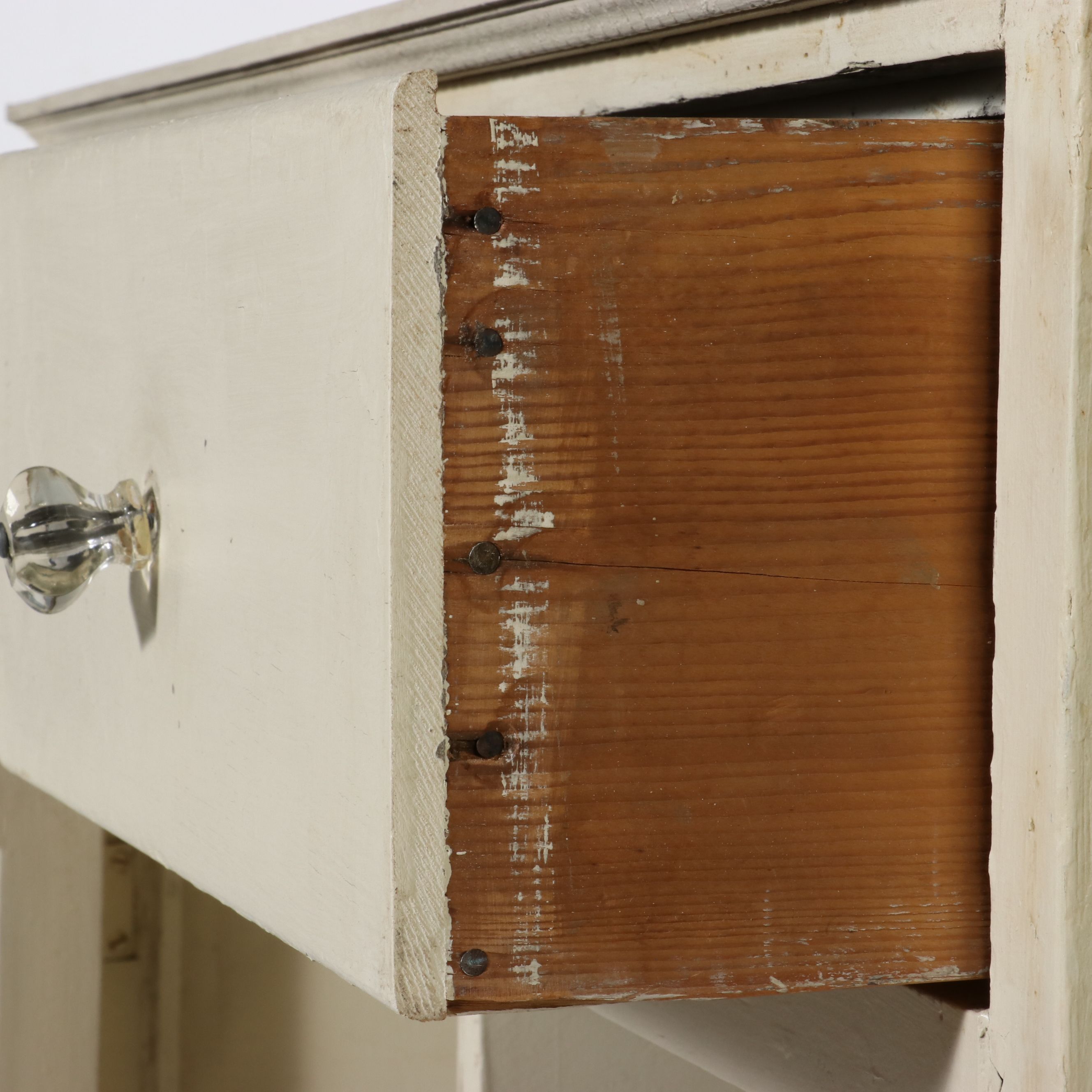 Late Victorian Painted Cabinet, Late 19th to Early 20th Century