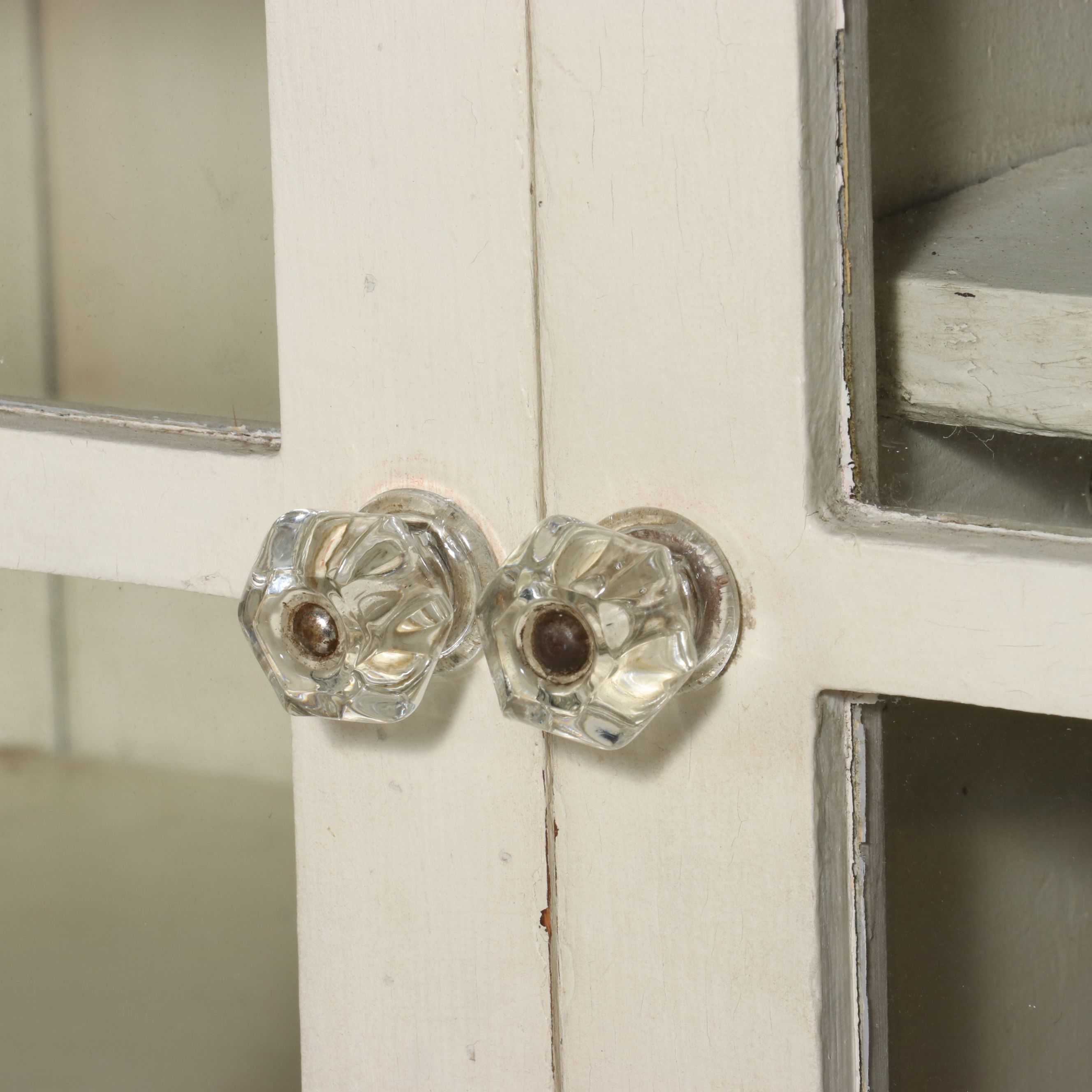 Late Victorian Painted Cabinet, Late 19th to Early 20th Century