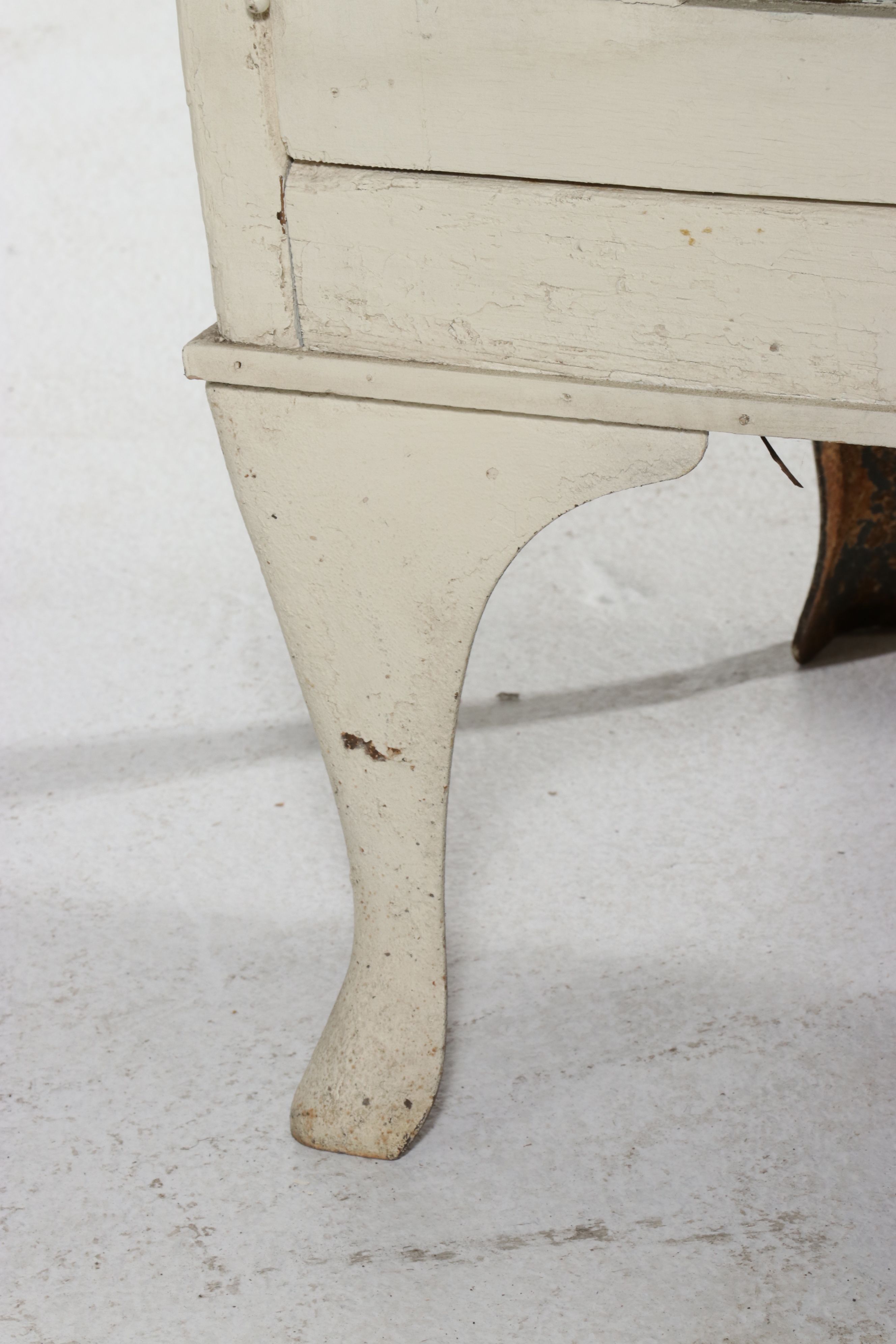 Late Victorian Painted Cabinet, Late 19th to Early 20th Century