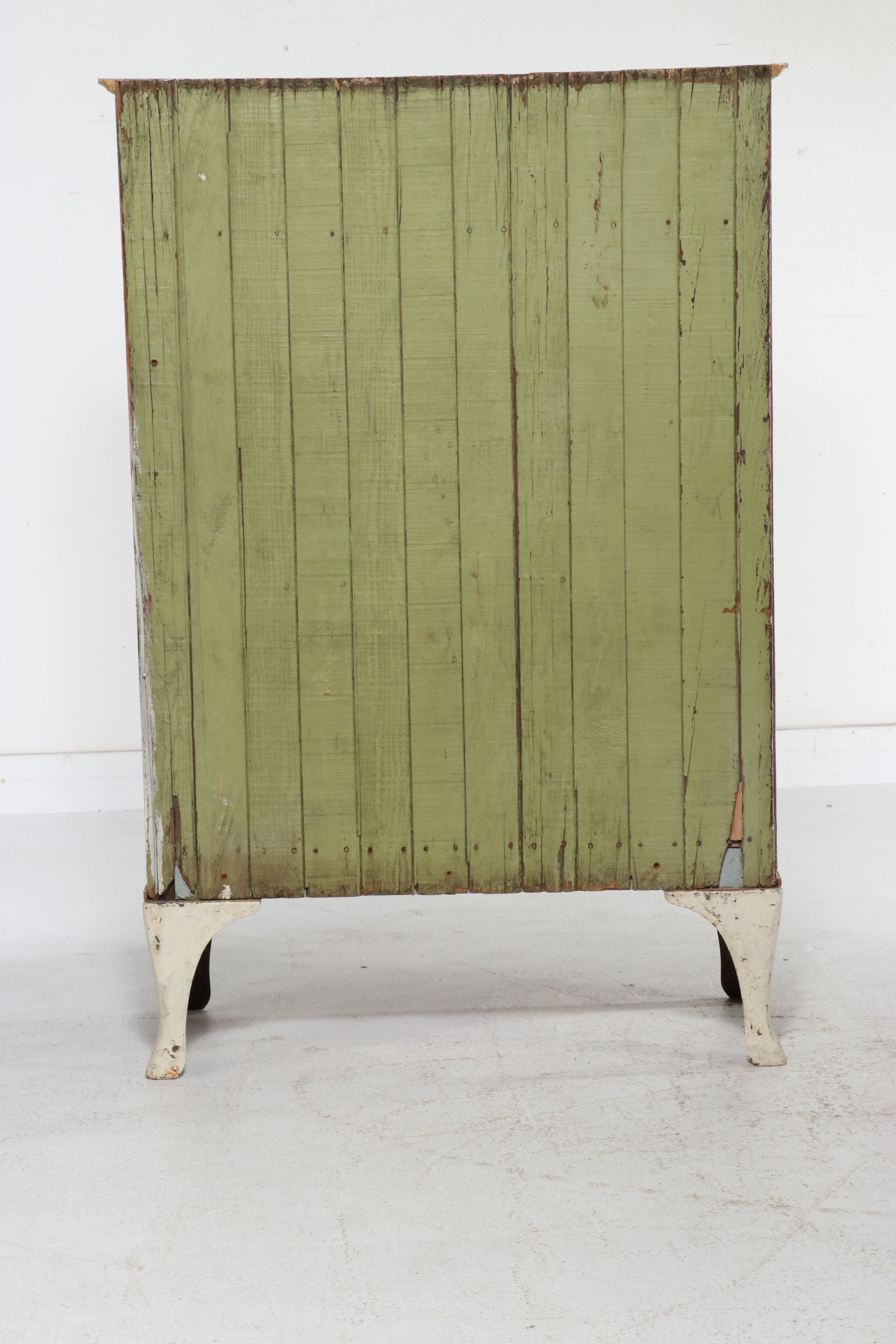 Late Victorian Painted Cabinet, Late 19th to Early 20th Century