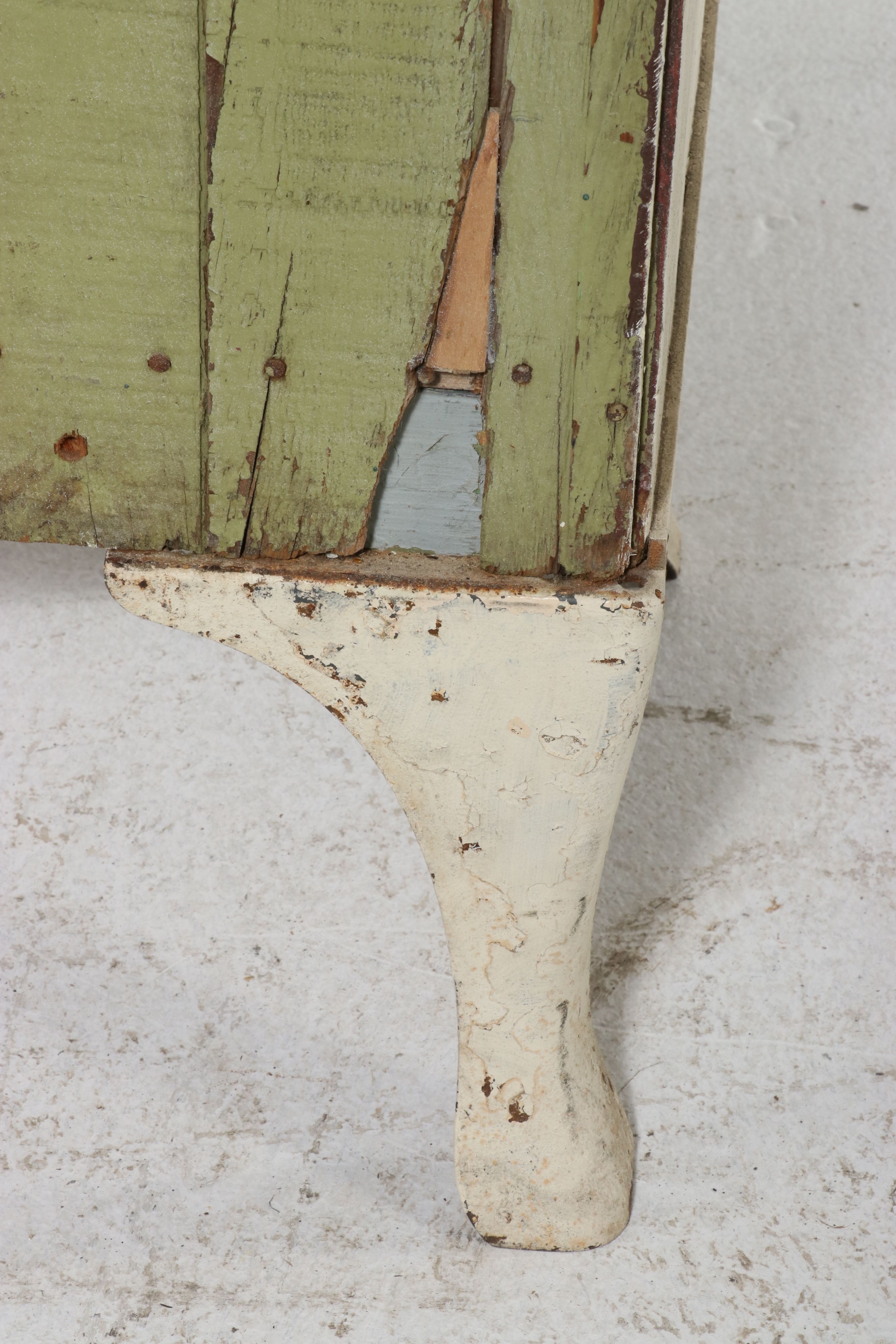 Late Victorian Painted Cabinet, Late 19th to Early 20th Century