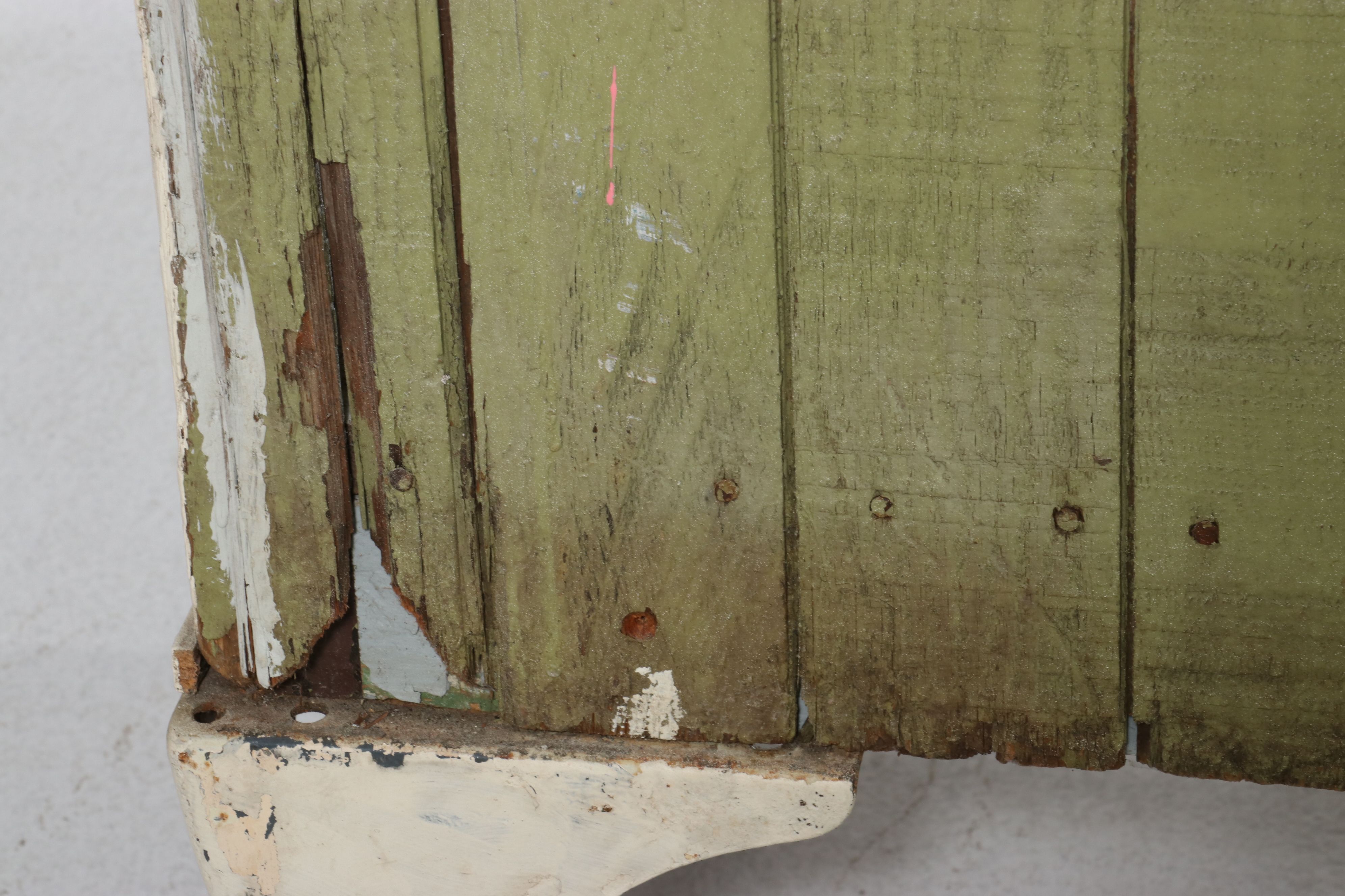 Late Victorian Painted Cabinet, Late 19th to Early 20th Century