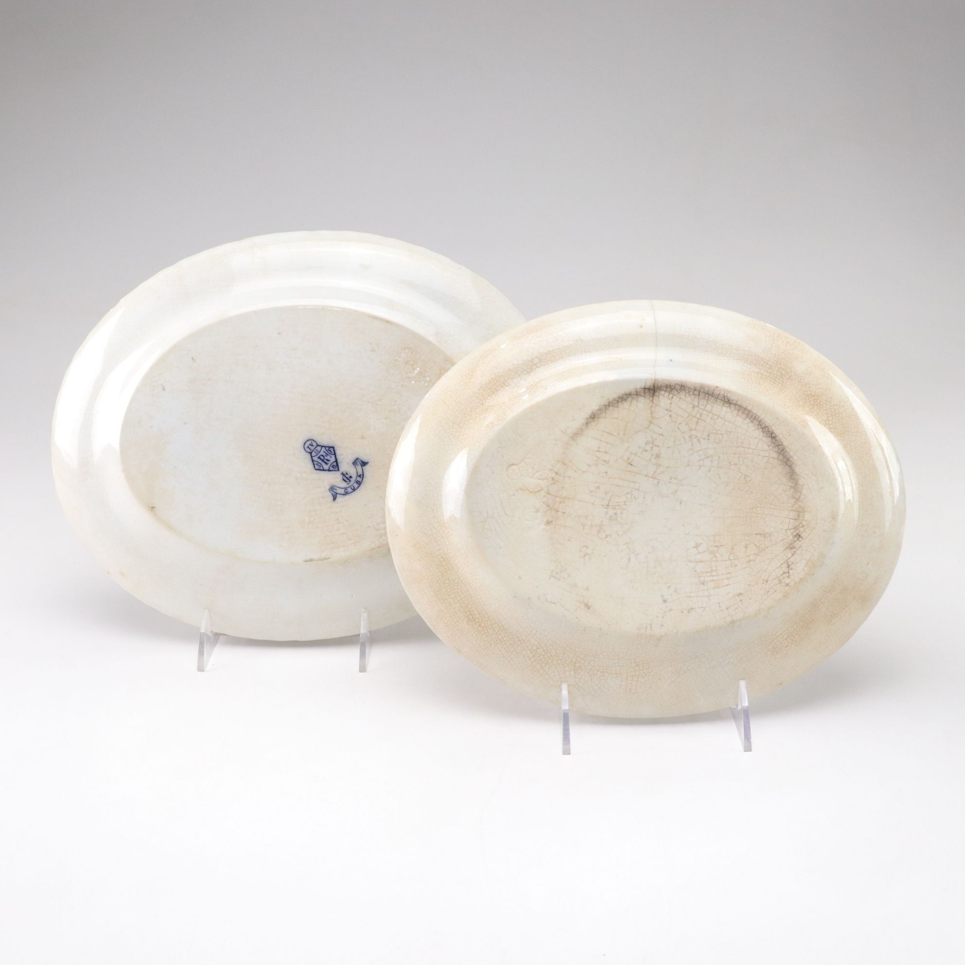 George Jones & Sons "Cuba" Stone China Transferware Plates and Serveware