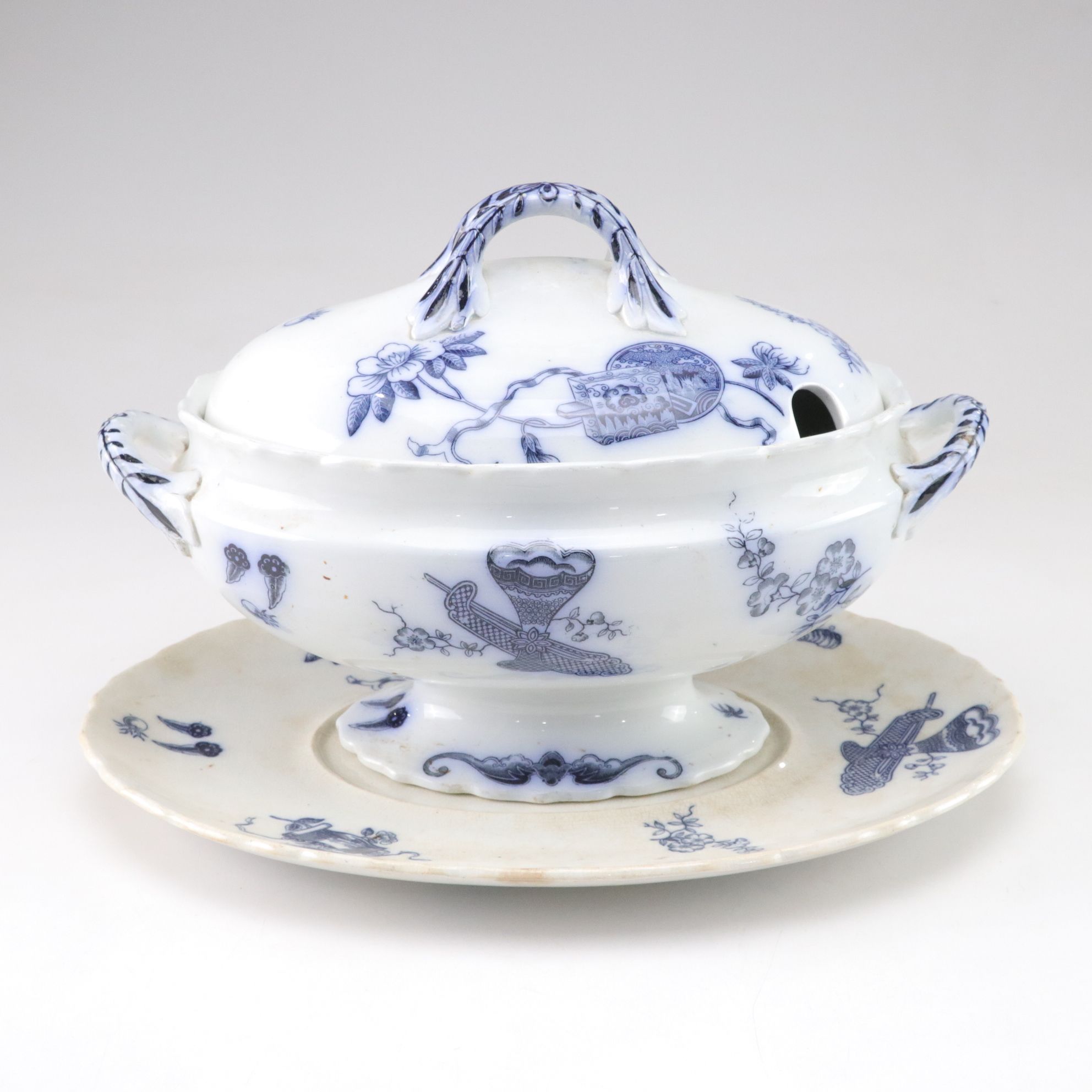 George Jones & Sons "Cuba" Stone China Transferware Plates and Serveware