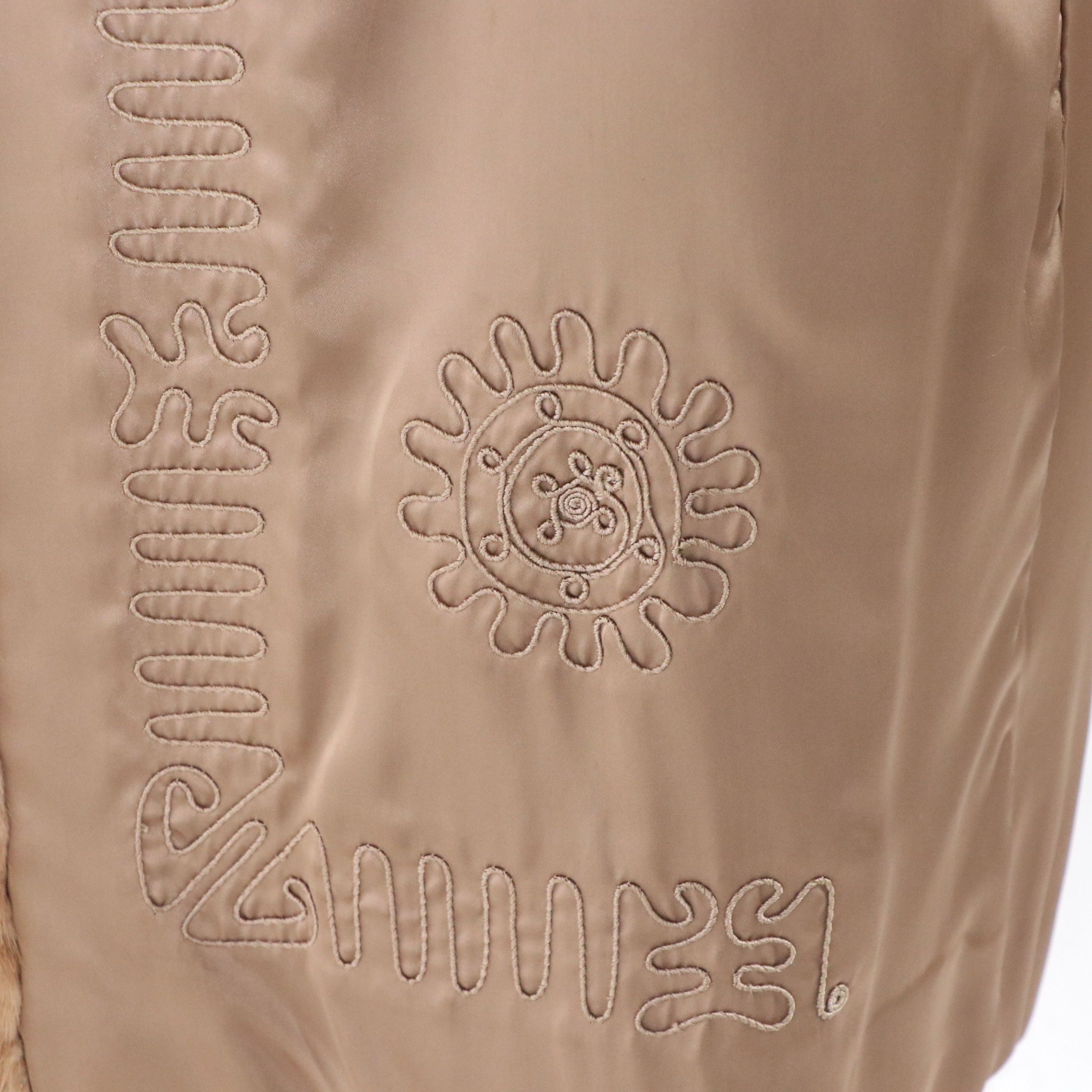 Roselawn Custom Furriers Vintage Herringbone Mink Fur Long Coat